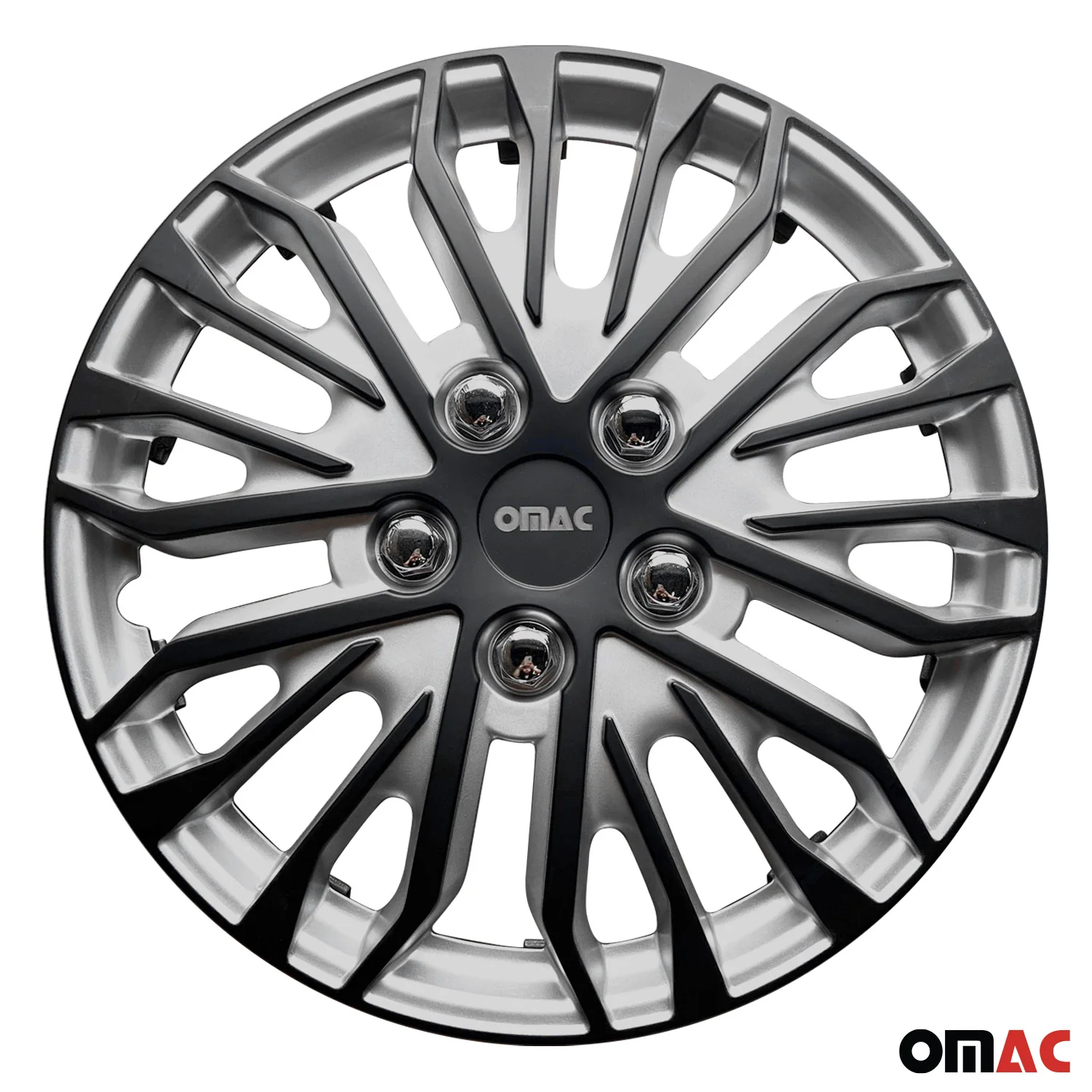 Rimini Hub Caps Wheel Cover 14" Grey & Matt Black Full Set 4 pcs. - Image 6