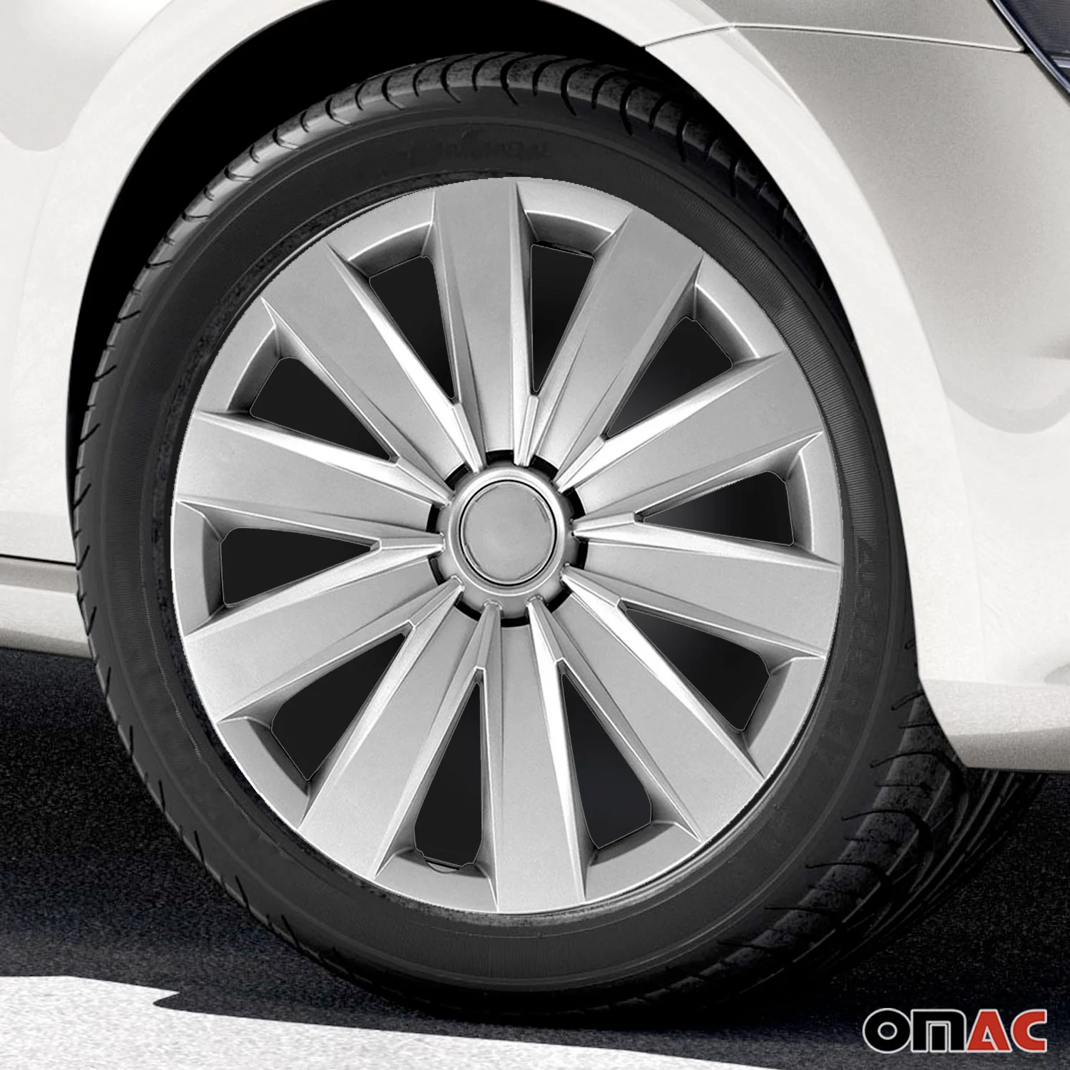 15" 4x Set Wheel Covers Hubcaps for VW Jetta Silver Gray - Image 2