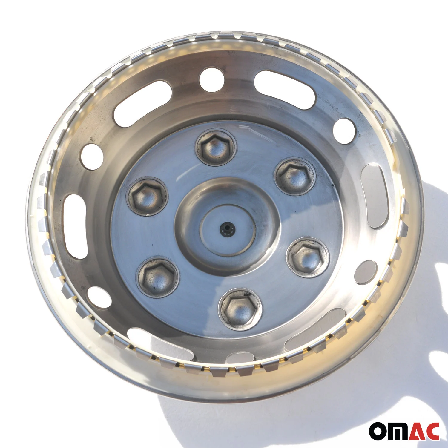 GMC Savana 16" Dual Wheel Simulator Hubcaps Steel Front & Rear - Image 8