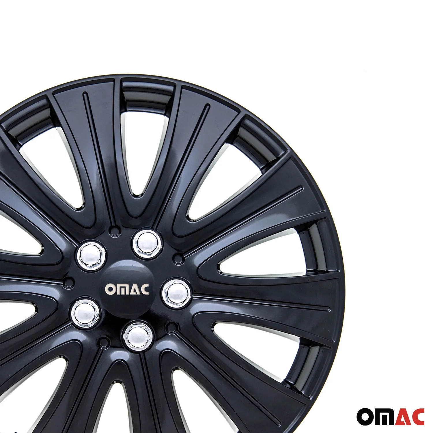 16" Hub Caps for Ford Transit 150 250 350 2015-2025 Black Silver Wheel Covers 4x - Image 7