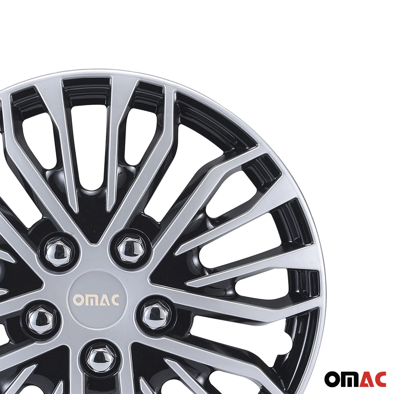 Rimini Hub Caps Wheel Cover 17" Grey & Black Full Set 4 pcs. - Image 8