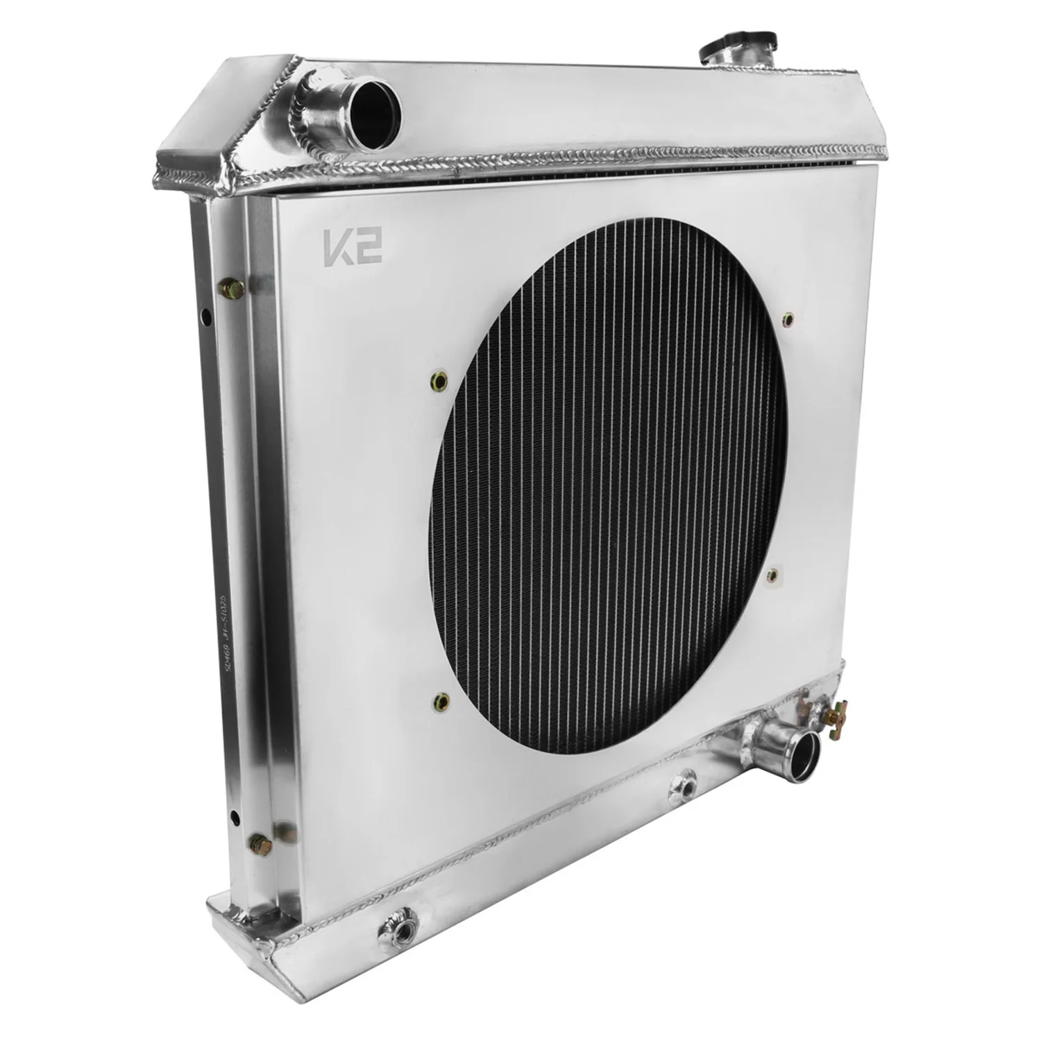 1963-1966 Pontiac Bonneville V8 3 Row Core Radiator with Fan Shroud - Image 10