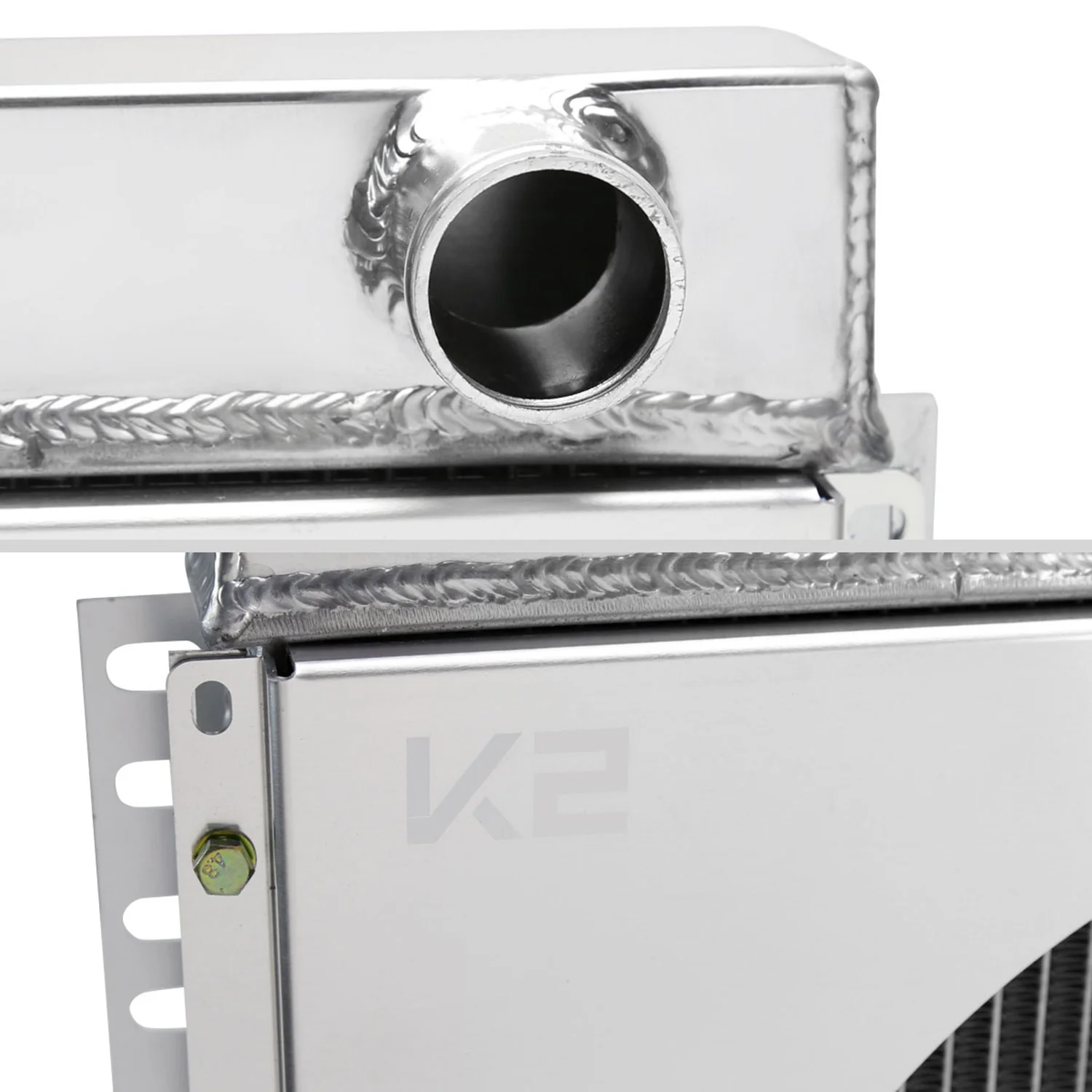 1963-1970 Ford Mustang/Galaxie Mercury Cougar 3Row Radiator & Shroud Fan - Image 5