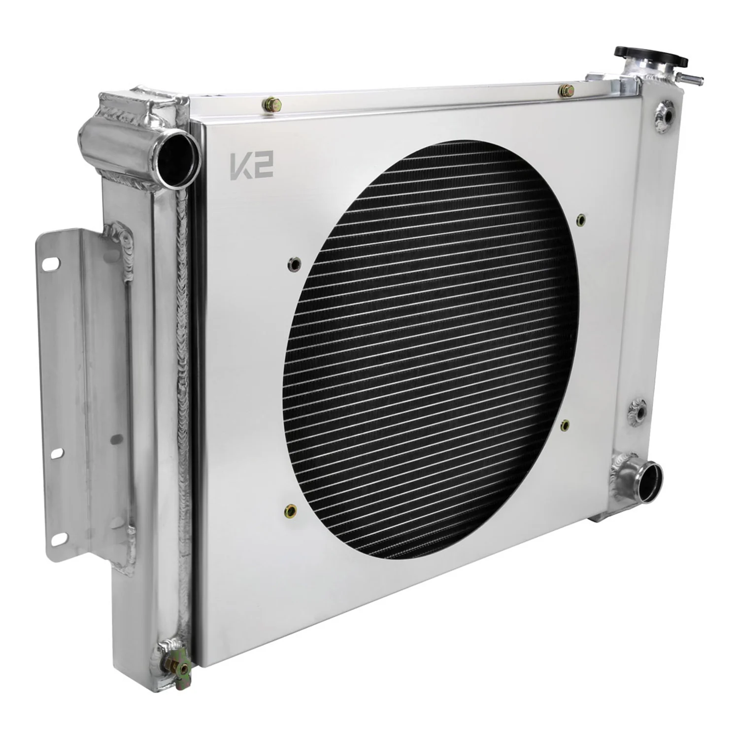 1967-1969 Chevrolet Camaro 4.1L L6 V8 3 Row Radiator with Fan Shroud - Image 10