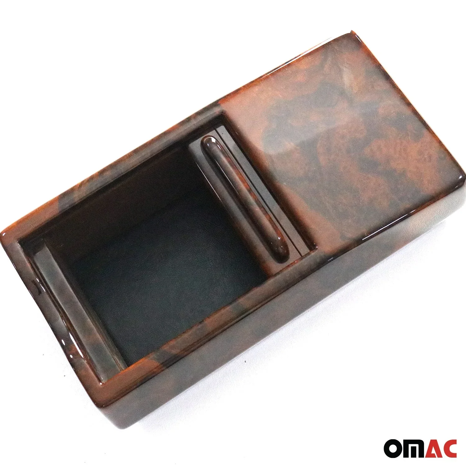 1972-1989 Mercedes SL-Class R107 C107 Console Cassette Center Box Walnut - Image 5