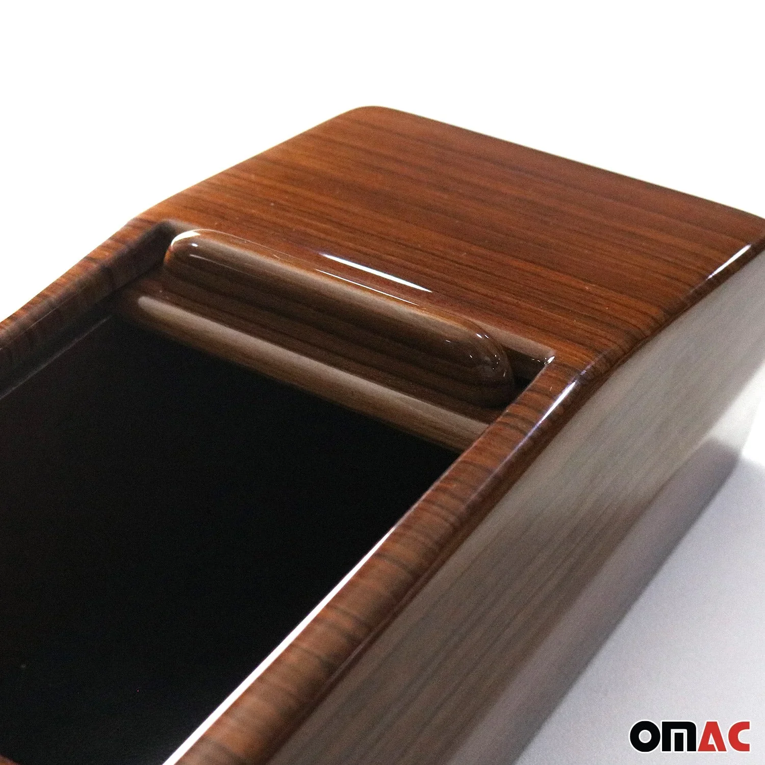 1972-1989 Mercedes SL-Class W107 Console Cassette Center Storage Box Zebrano - Image 7