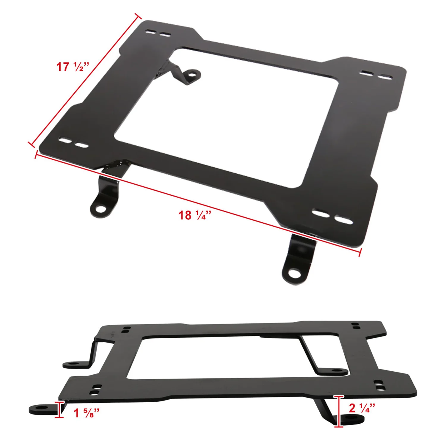 1979-1998 Ford Mustang Tensile Steel Racing Seat Mounting Brackets - 2PCS - Image 2