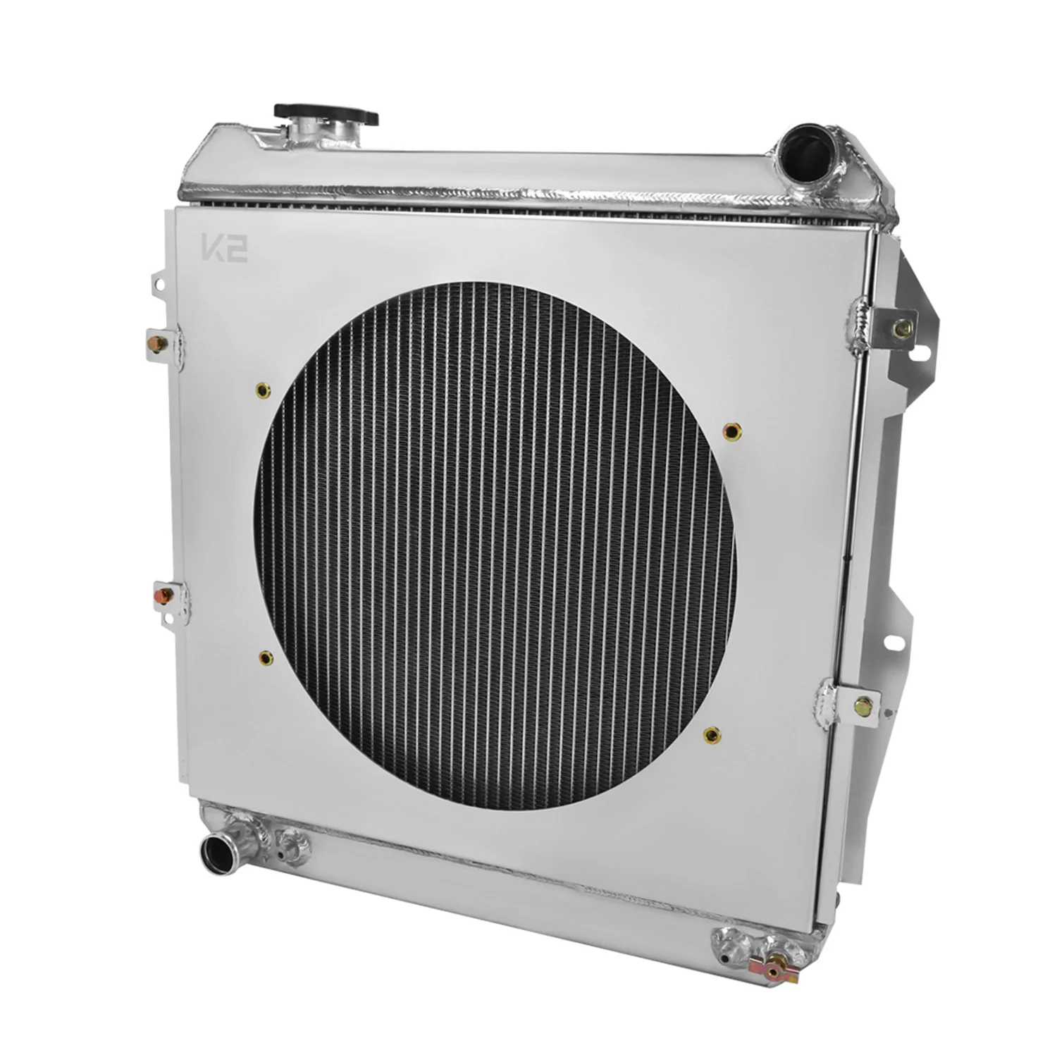 1988-1995 Toyota Pickup/4Runner V6 3 Row Radiator with Fan Shroud