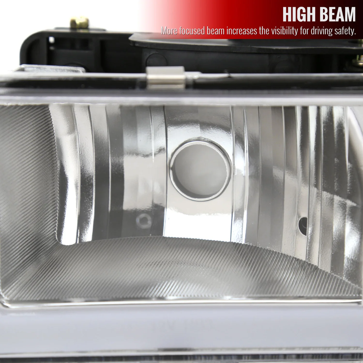 1988-1998 Chevy C/K C10/Tahoe/Sierra/Yukon/Suburban LED Headlights Chrome - Image 5