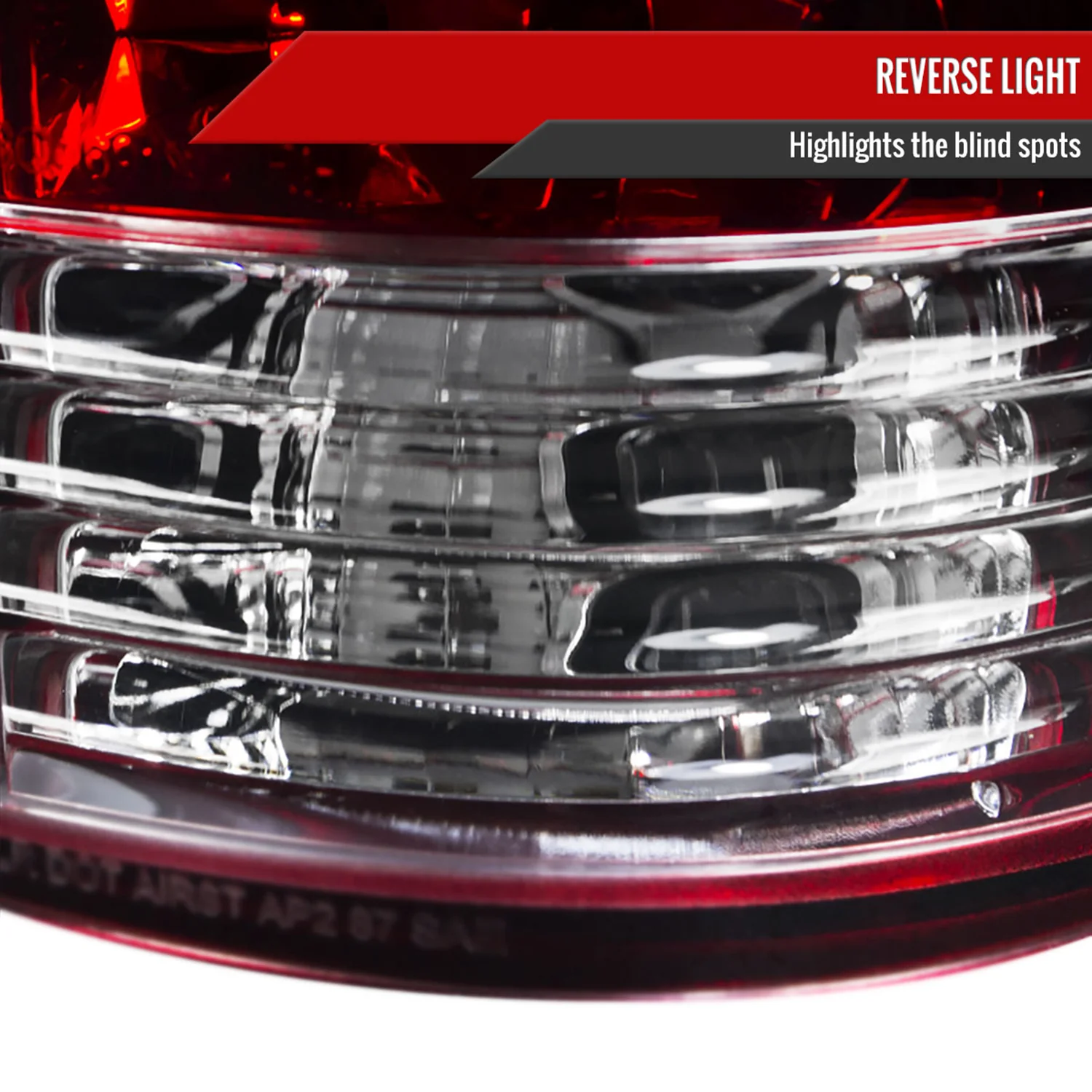 1988-2000 Chevy Silverado/Tahoe/Suburban/Sierra/Yukon Tail Lights Chrome/Red - Image 4