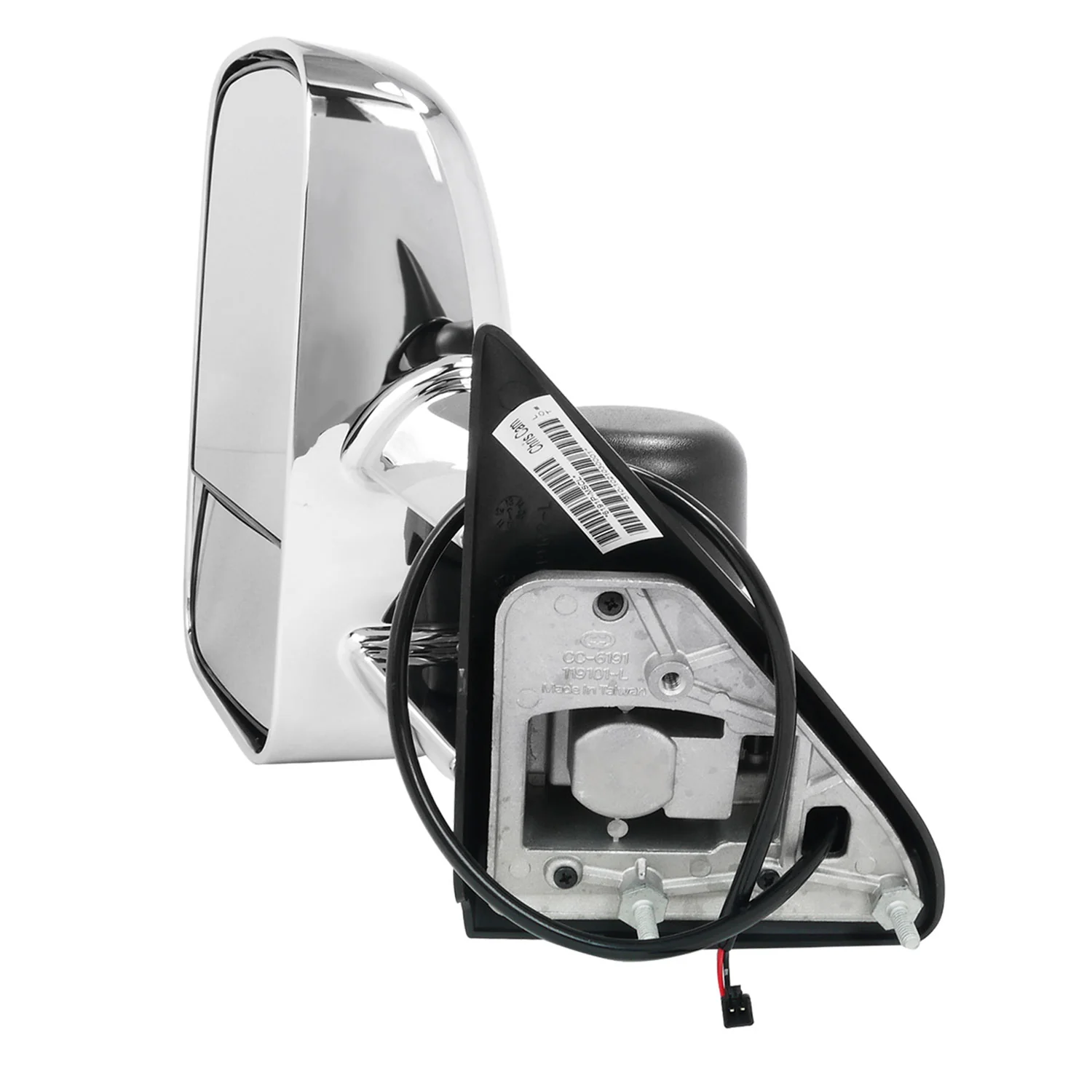 1988-2002 Chevy C/K C3500/Tahoe Yukon/Suburban Chrome Manual Towing Mirrors - Image 6
