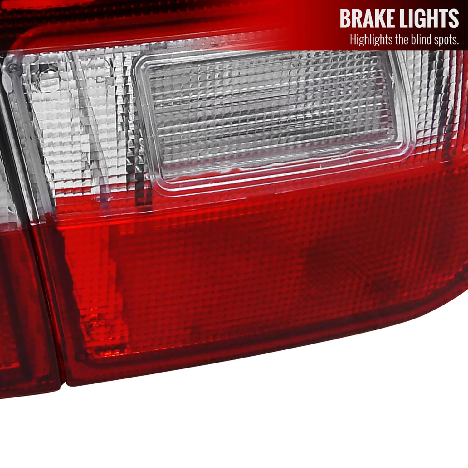 1992-1995 Honda Civic Tail Lights Chrome Housing/Red Clear Lens - Image 5