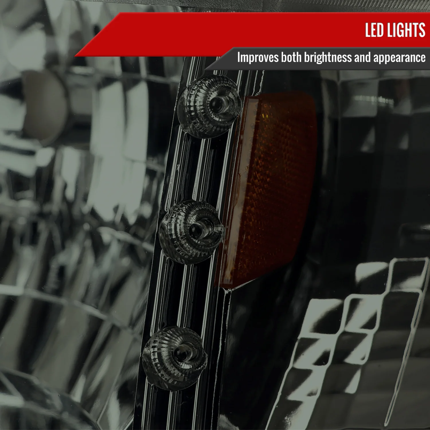1993-1997 Ford Ranger Factory V2 Headlights w/Corner Lights Chrome/Smoke - Image 4