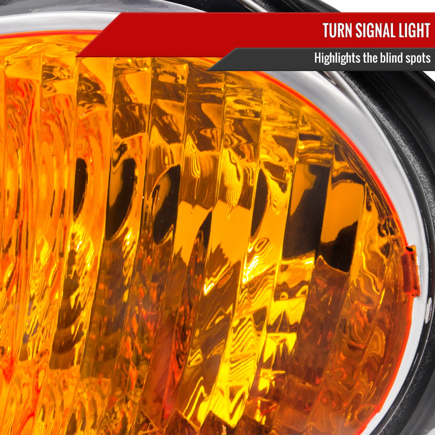 1993-1997 Honda Del Sol Crystal Headlights w/ Amber Reflector Chrome/Clear - Image 4