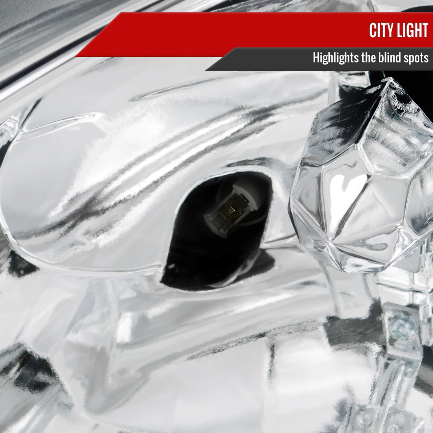 1993-1997 Honda Del Sol Crystal Headlights w/ Amber Reflector Chrome/Clear - Image 5