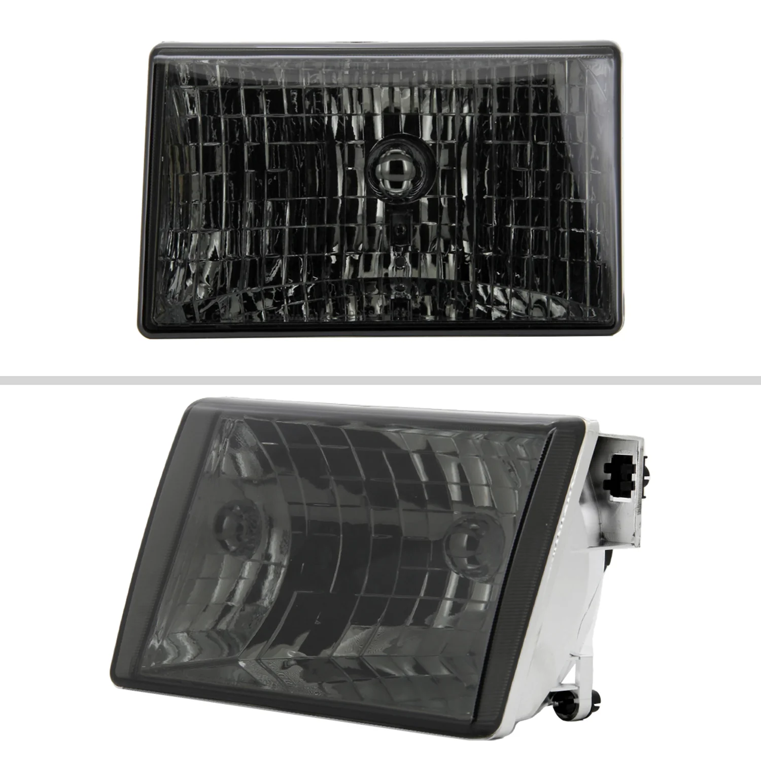 1993-1998 Jeep Grand Cherokee Factory Style Headlights Chrome/Smoke Lens - Image 2