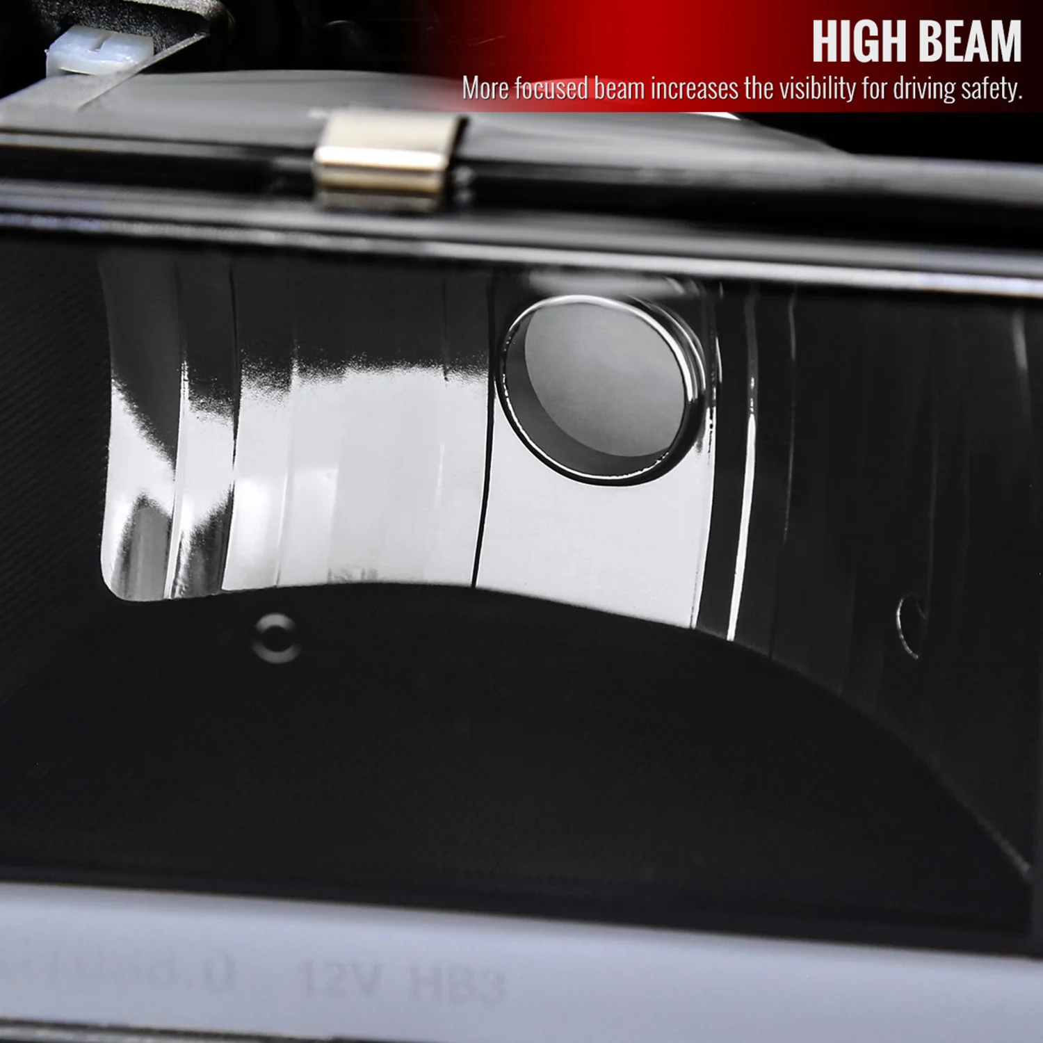1994-1998 Chevy Silverado/Tahoe/Suburban/C10 Headlights LED Lights Black - Image 4