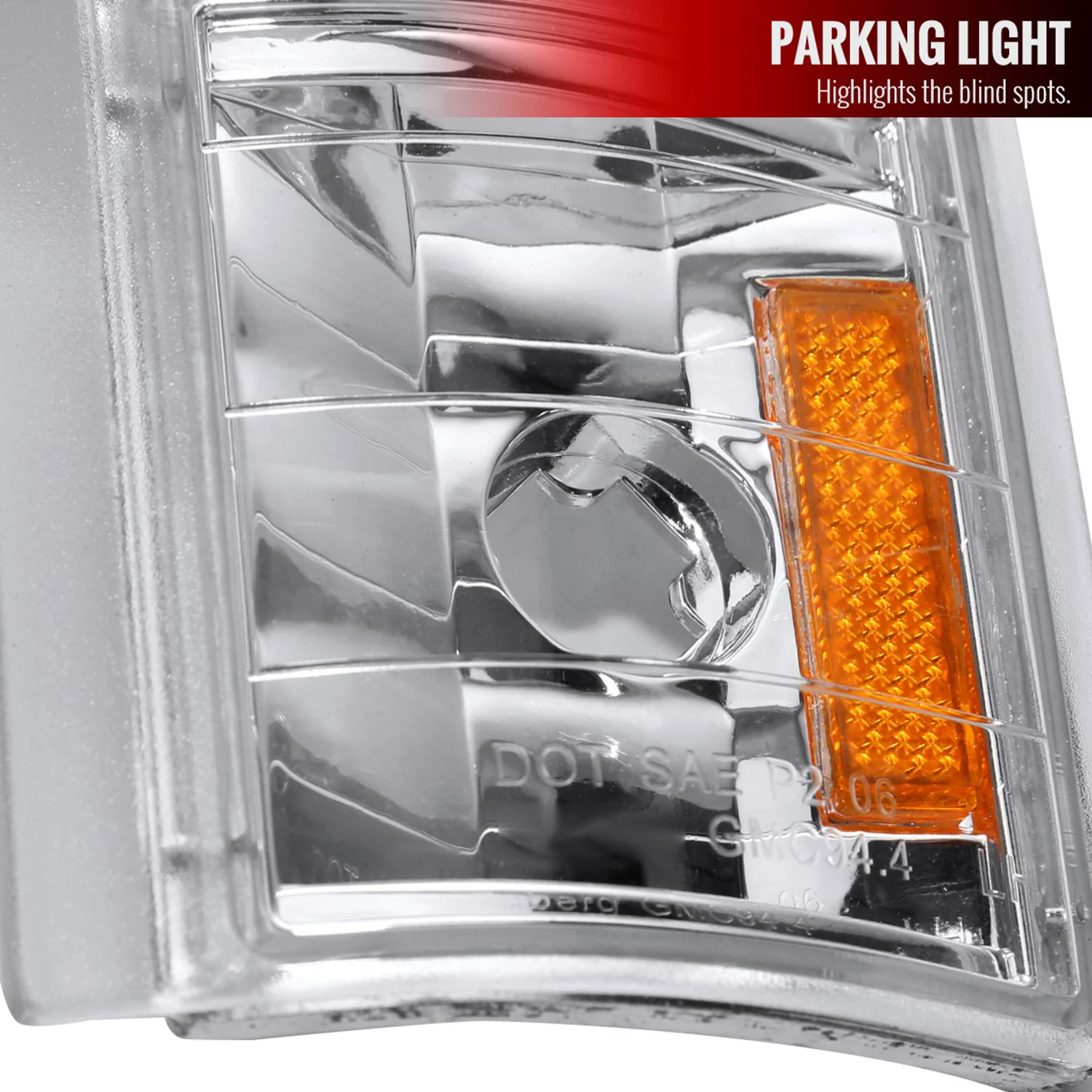 1994-1998 GMC C10/Sierra/Suburban/Yukon Headlights LED &Corner Lights Chrome - Image 6
