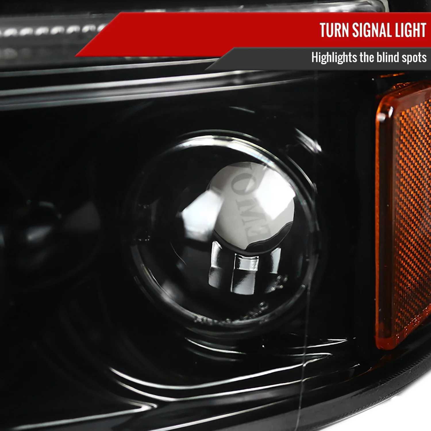 1994-2001 Dodge RAM 1500 2500 3500 Dual Halo Projector Headlights Jet Black - Image 6