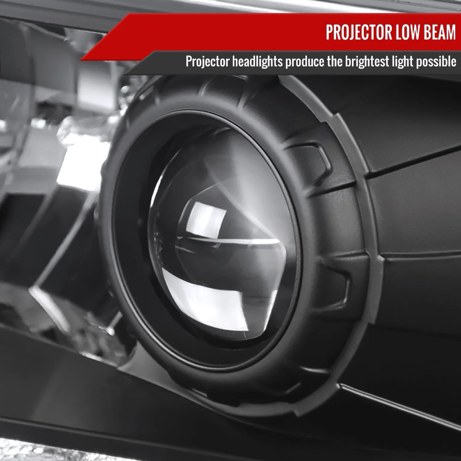 1994-2001 Dodge RAM 1500/ 94-2002 RAM 2500 3500 Projector Headlights Matte Black - Image 3