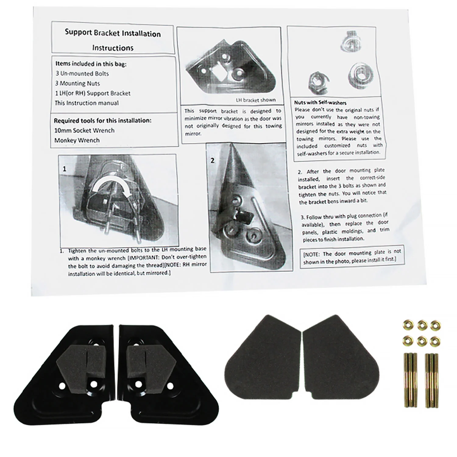 1994-2002 Dodge RAM Manual Adjustable, Foldable, & Extendable Towing Mirrors - Image 9