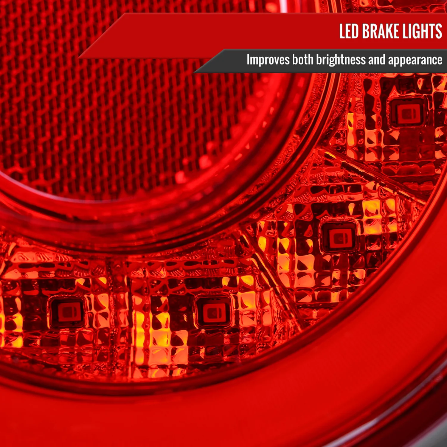 1995-1998 Nissan Skyline GT R33 JDM Red LED Tail Lights Chrome/Red Lens - Image 4