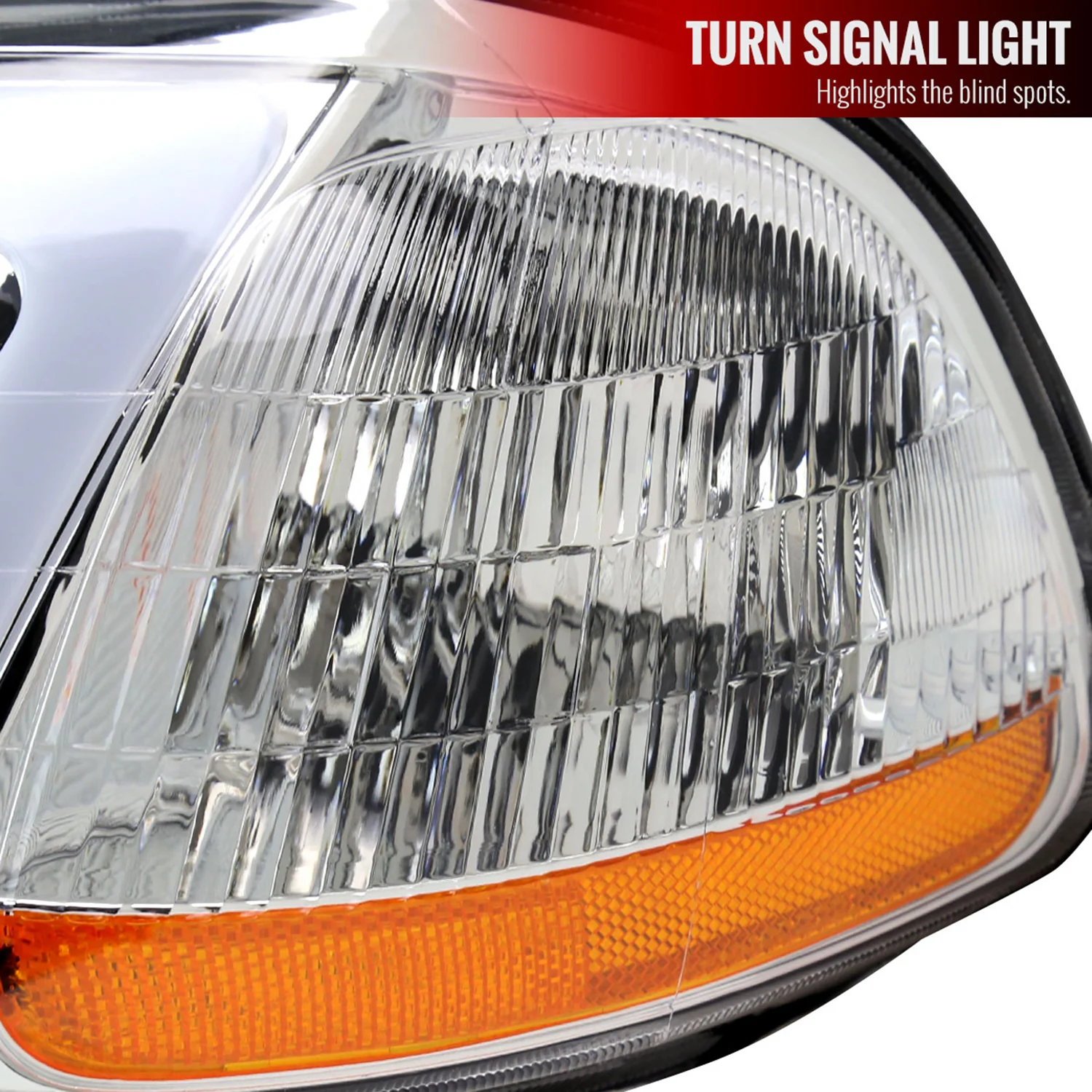 1996-1998 Honda Civic Coupe/Sedan LED Bar Factory Headlights Chrome/Clear - Image 5