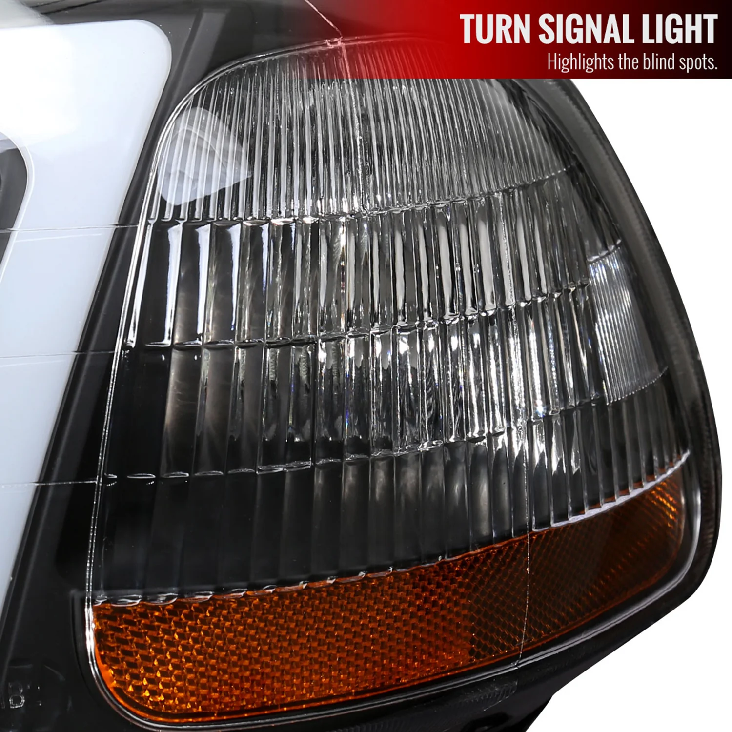 1996-1998 Honda Civic Coupe/Sedan LED Bar Factory Headlights Matt Black - Image 5