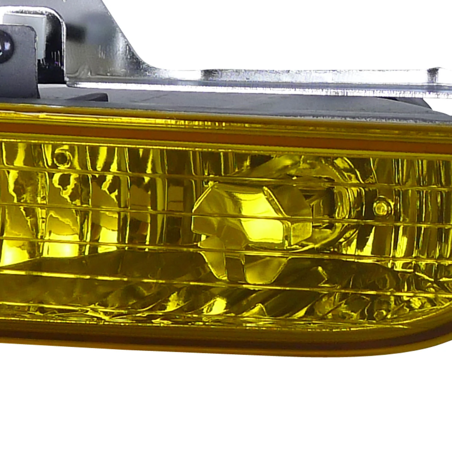 1997-2001 Honda Prelude H3C Fog Lights Kit Chrome Housing/Yellow Lens - Image 2