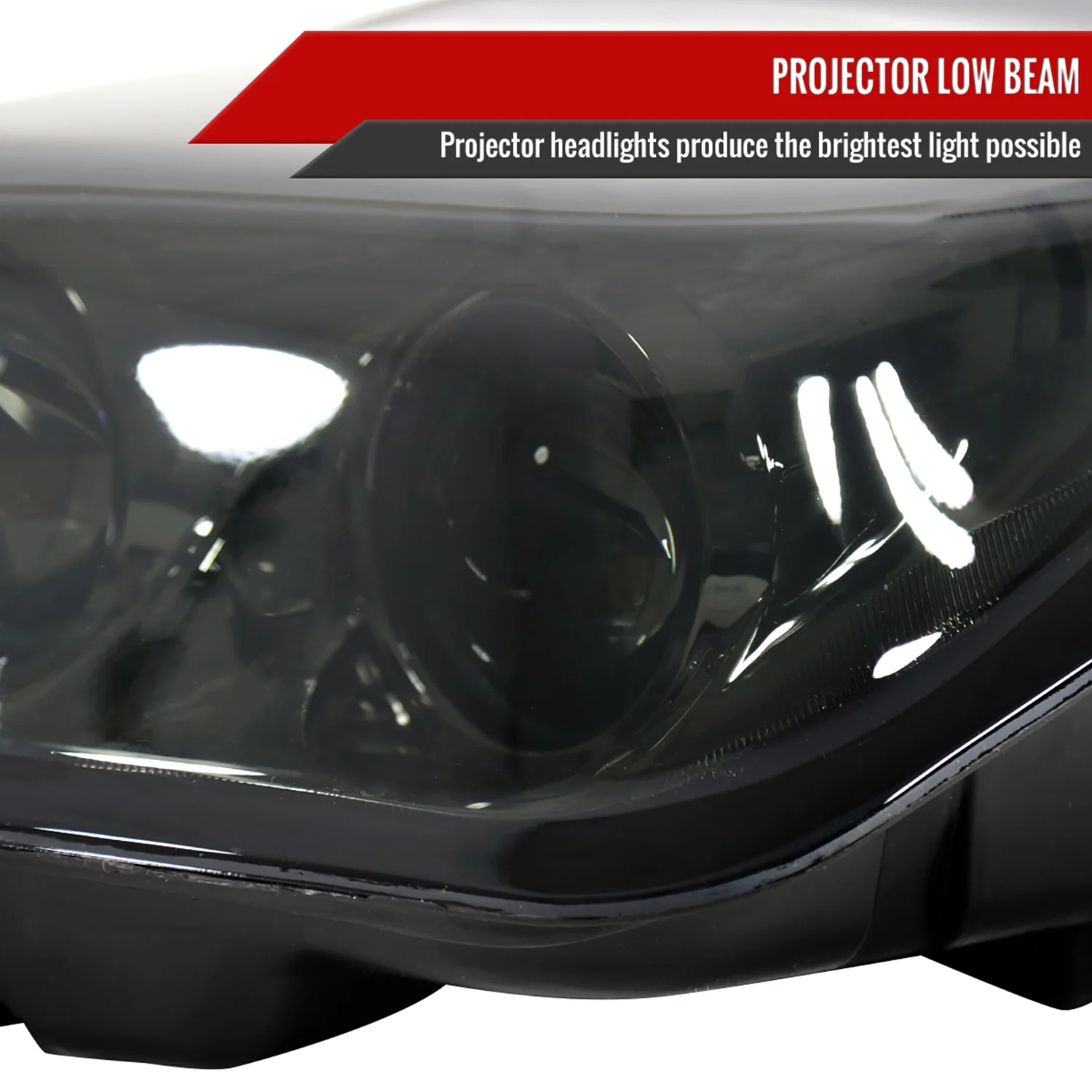 1997-2004 Chevy Corvette C5 H7 Projector Headlights Chrome/Smoke Lens - Image 3