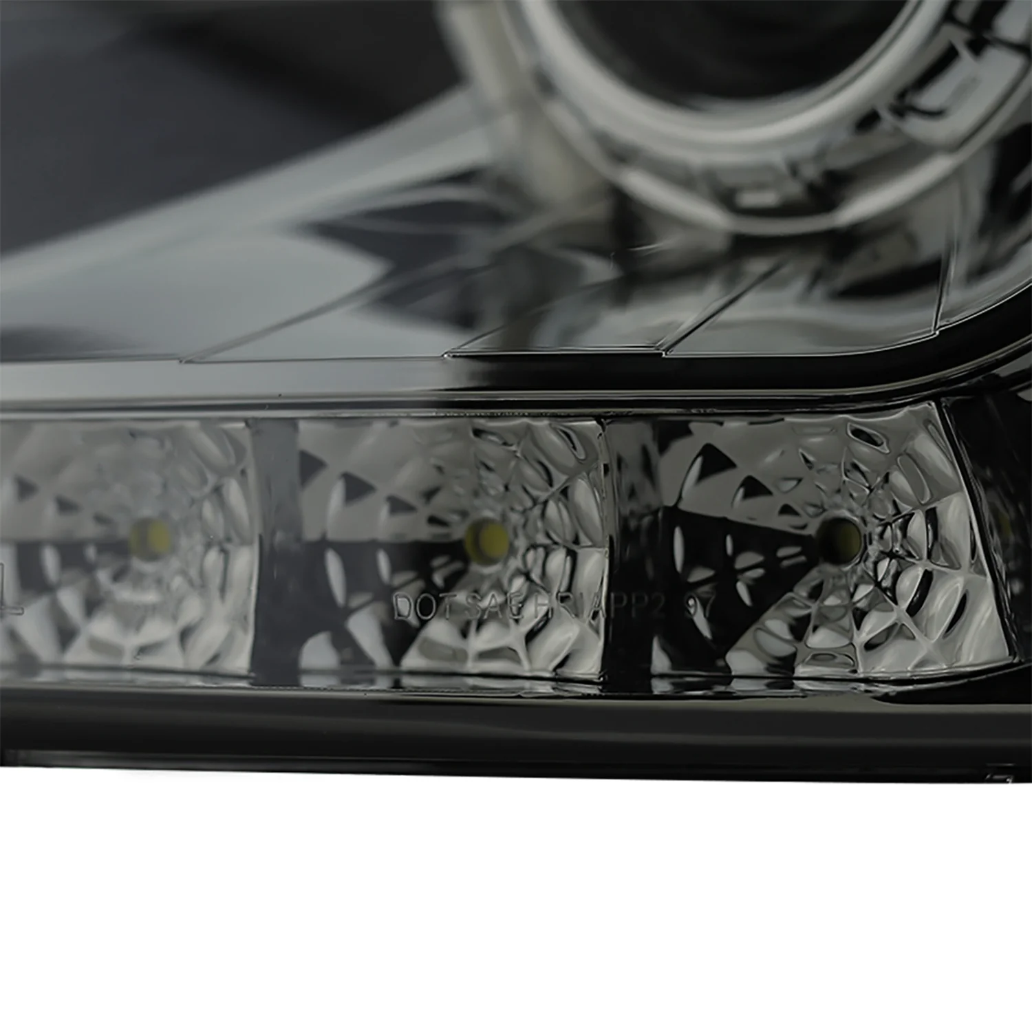 1997-2004 Ford F-150 / 1997-2002 Expedition Projector Headlights SMD LED Smoke - Image 6