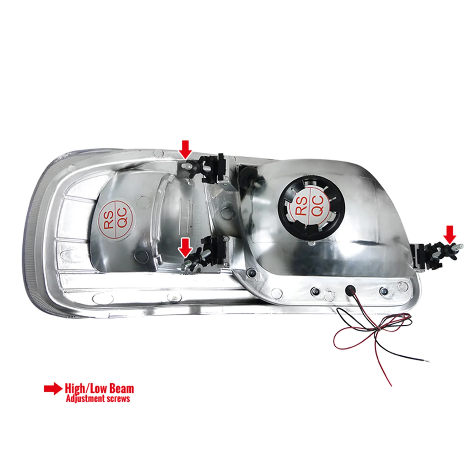 1997-2004 Ford F-150/Expedition Factory Crystal Headlights LED Light Chrome - Image 9