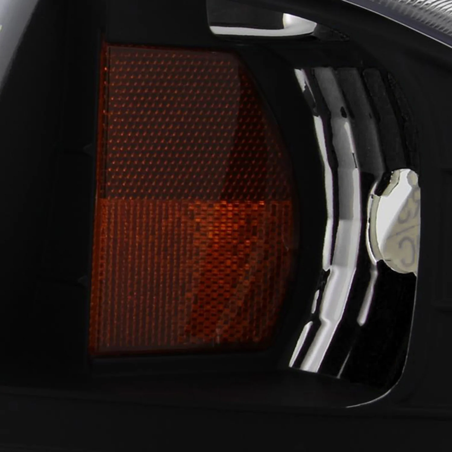 1997-2004 Ford F-150/Expedition Factory Crystal Headlights SMD LED Light Black - Image 6