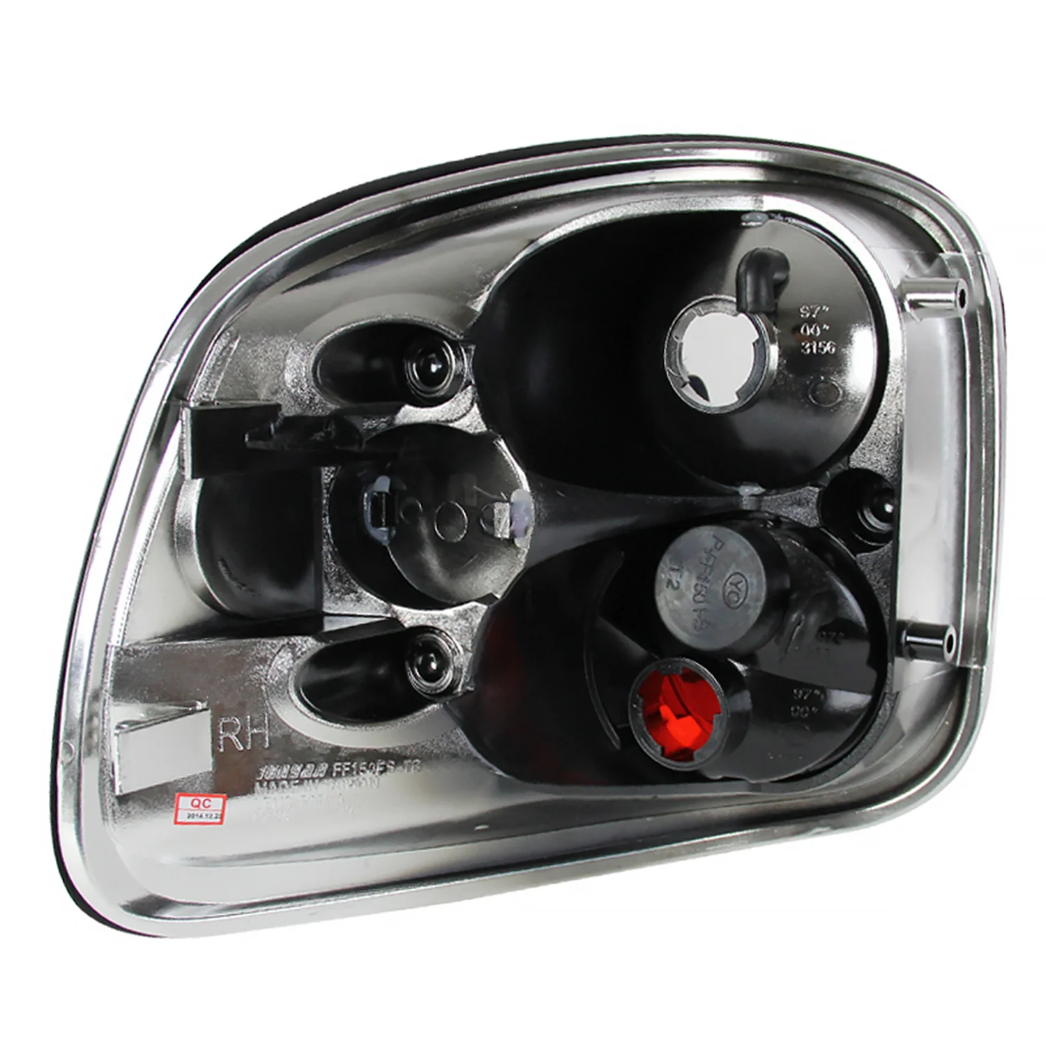 1997-2004 Ford F-150 Flareside Tail Lights Matte Black Housing/Clear Lens - Image 9