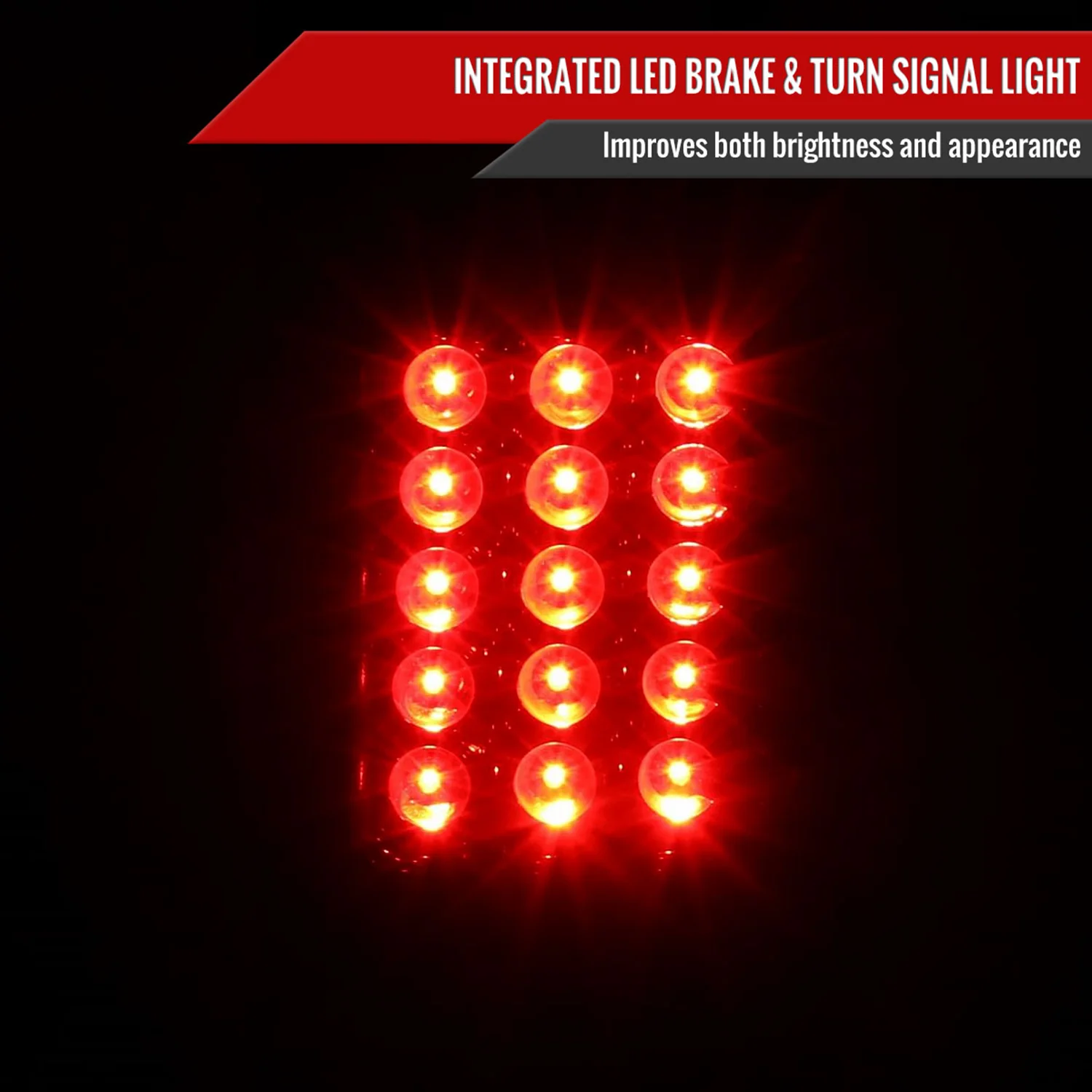 1997-2007 Ford F-150/F-250/350/450/550 LED Tail Lights Glossy Black/Smoke - Image 2