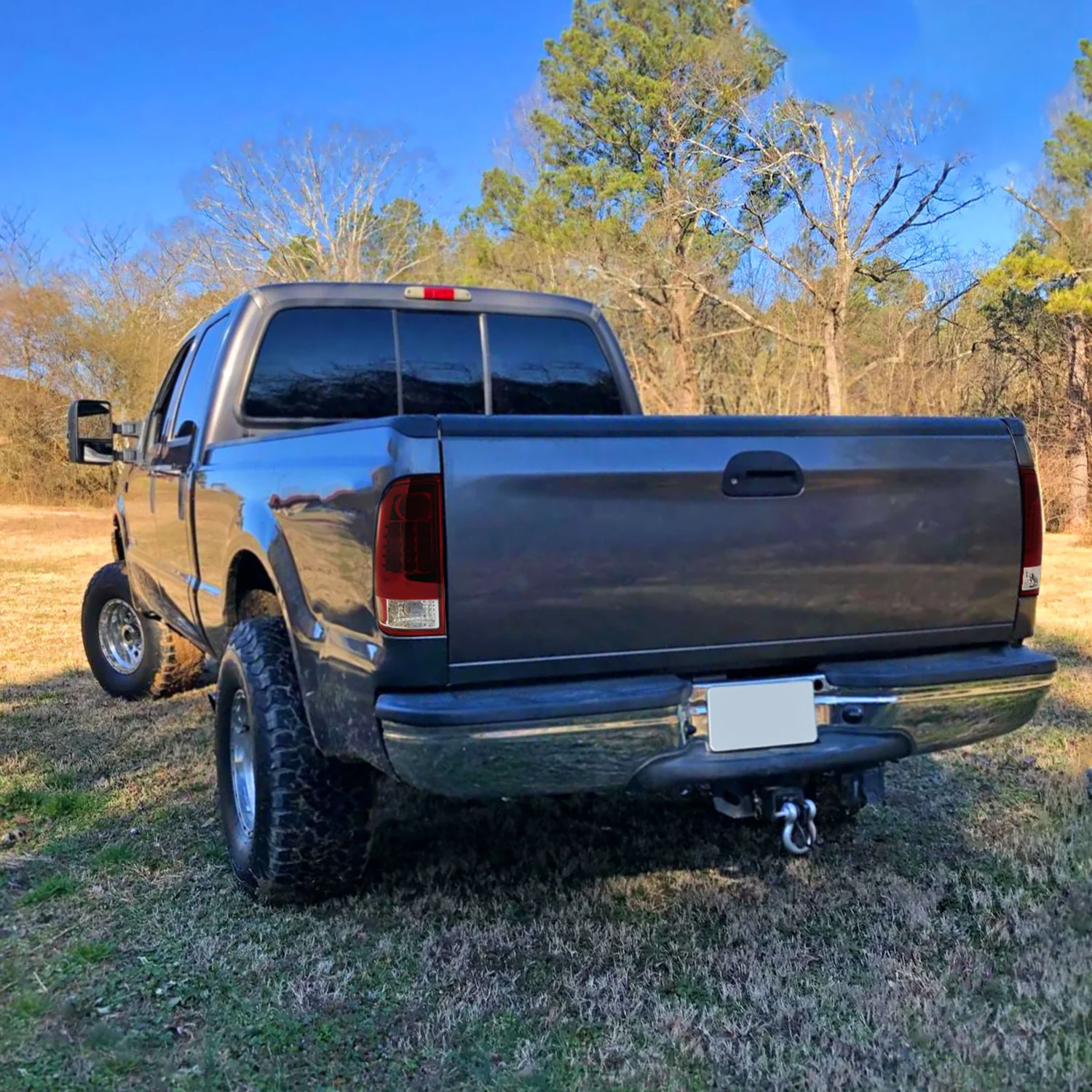 1997-2007 Ford F-150/F-250/350/450/550 Styleside LED Tail Lights Chrome/Red - Image 9
