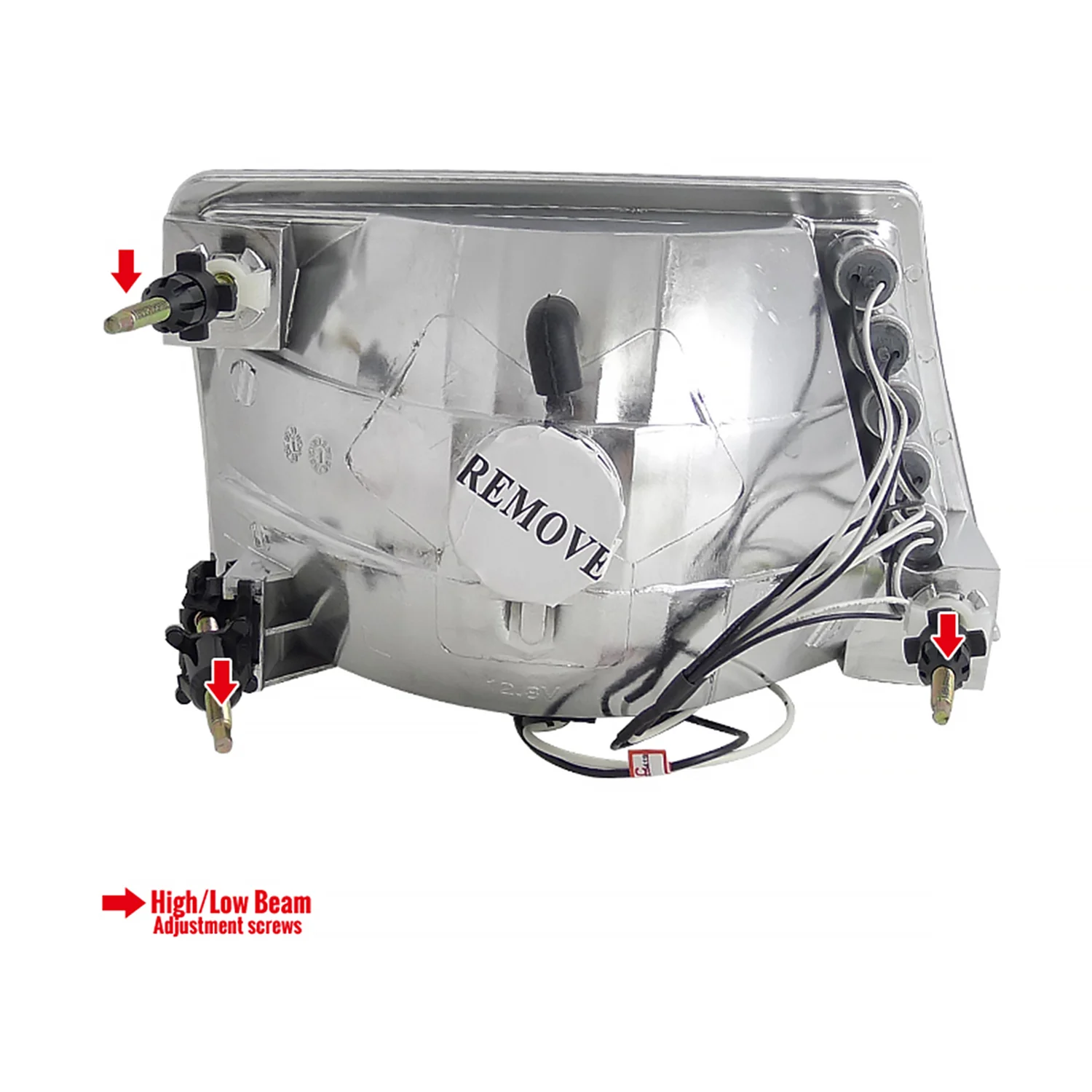 1998-2000 Ford Ranger Factory Style Headlights Chrome Housing/Clear Lens - Image 8