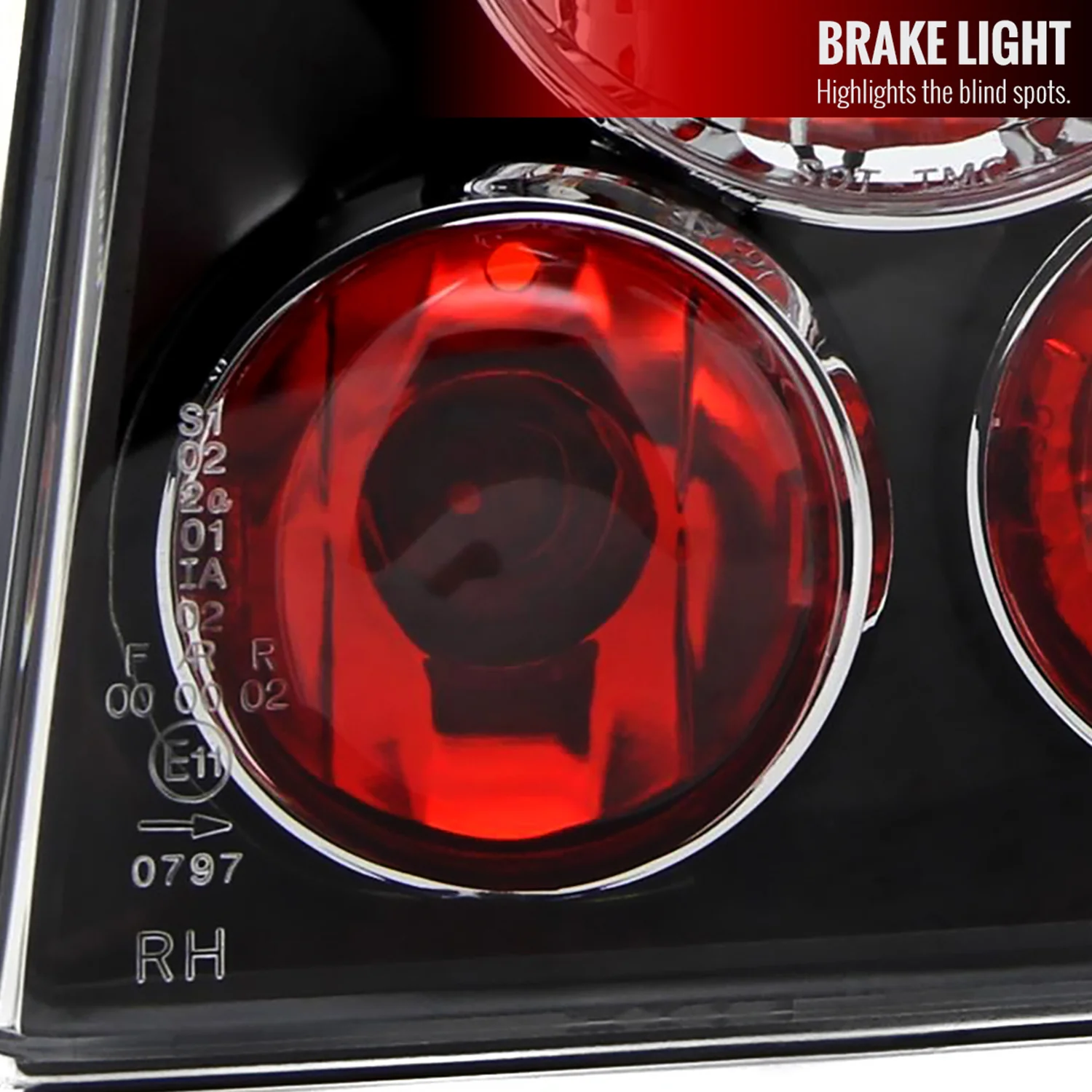 1998-2001 VW Passat Sedan Tail Lights Matte Black Housing/Clear Lens - Image 4