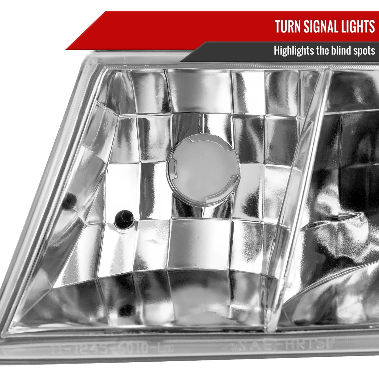 1998-2002 Mercury Grand Marquis Factory Headlights Corner Signal Chrome - Image 4