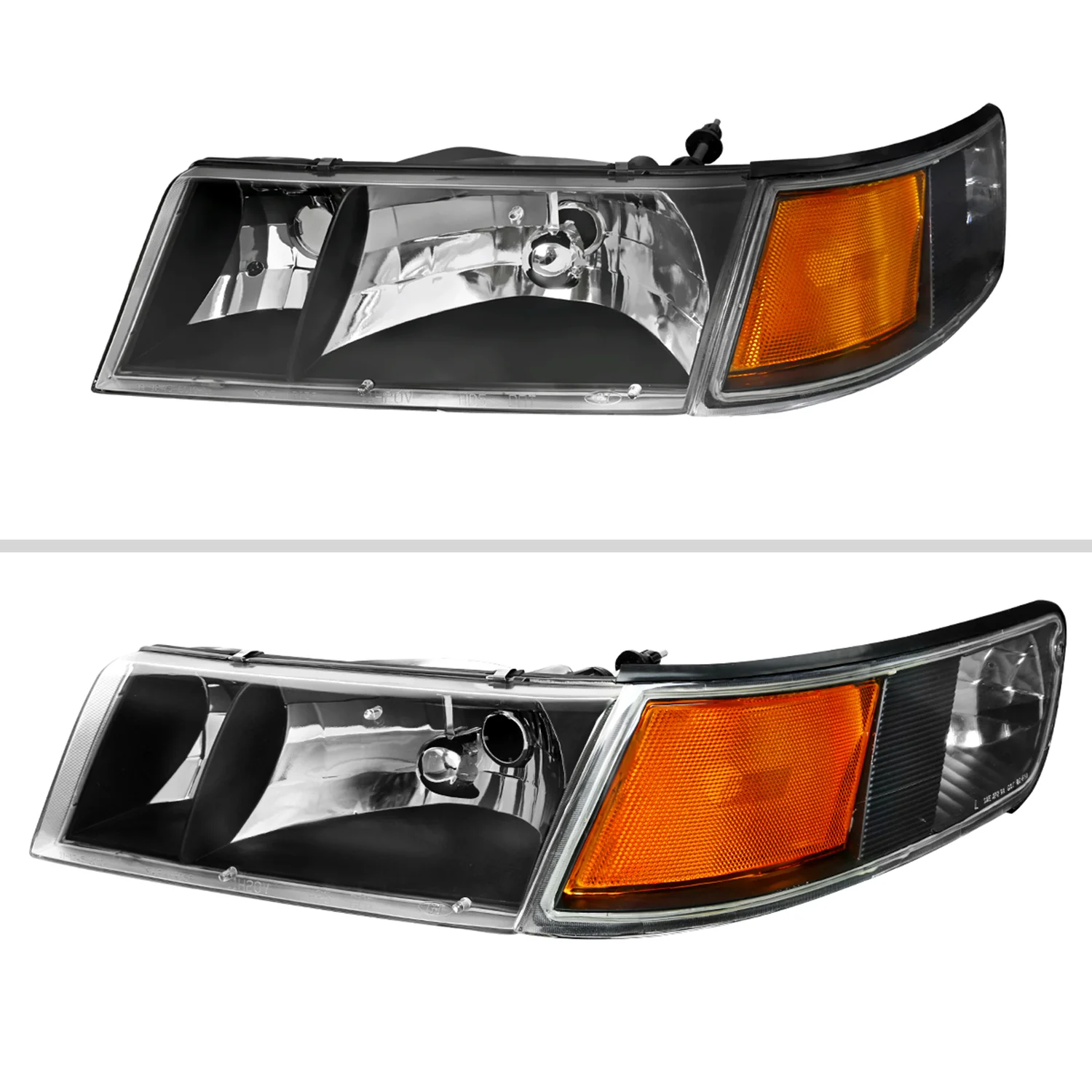 1998-2002 Mercury Grand Marquis Factory Headlights Corner Signal Lights - Image 2