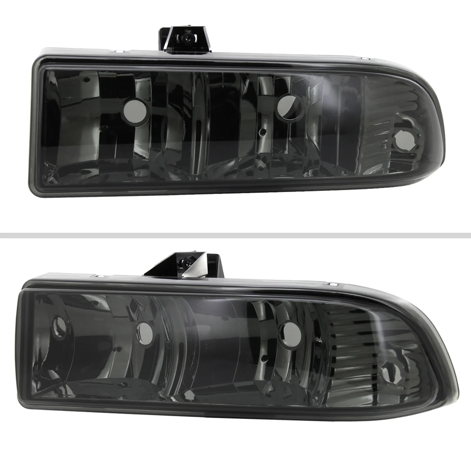 1998-2004 Chevy S10/Blazer Factory Style Headlights Chrome/Smoke Lens - Image 2