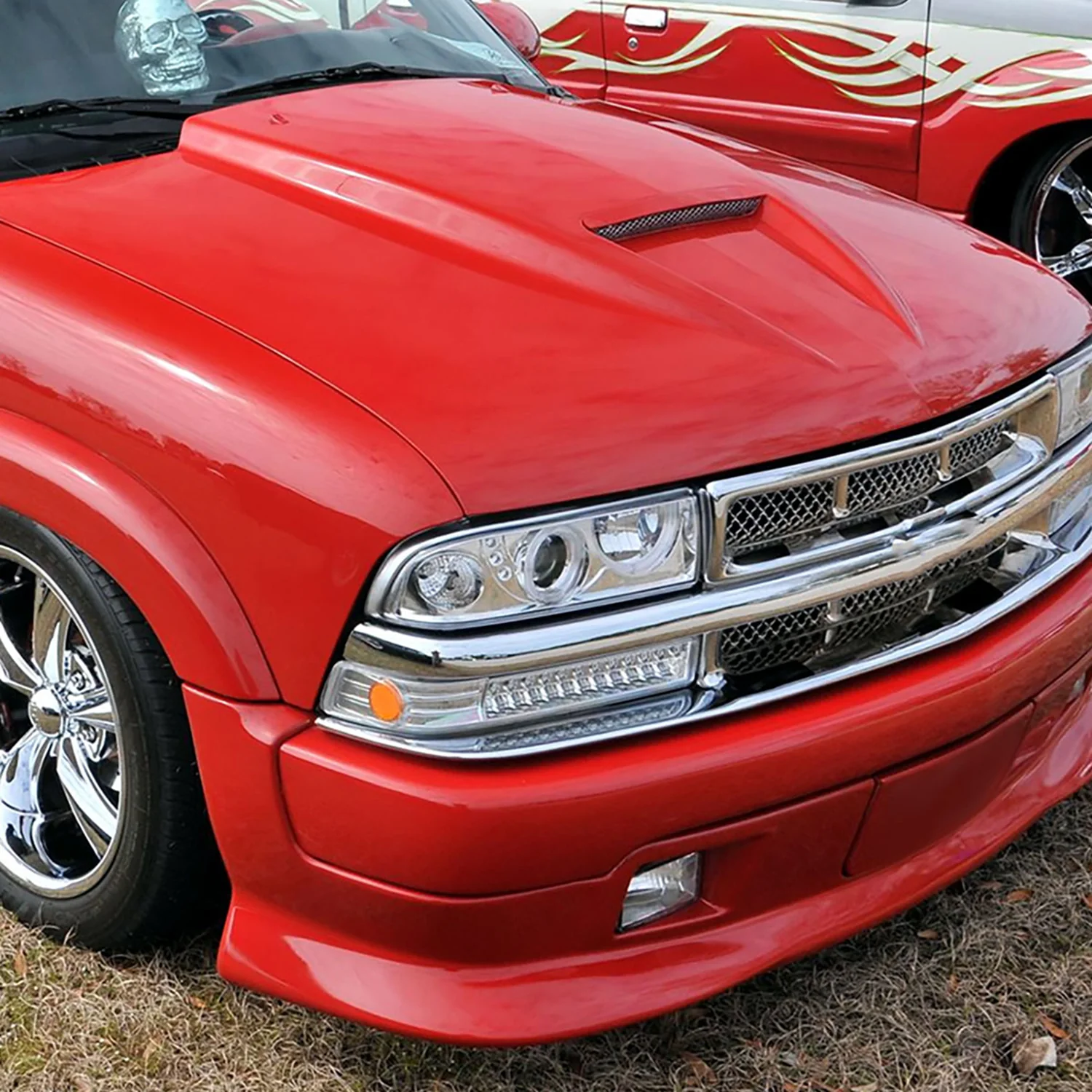 1998-2004 Chevy S10 Dual Halo Projector Headlights Chrome Housing/Clear Lens - Image 10