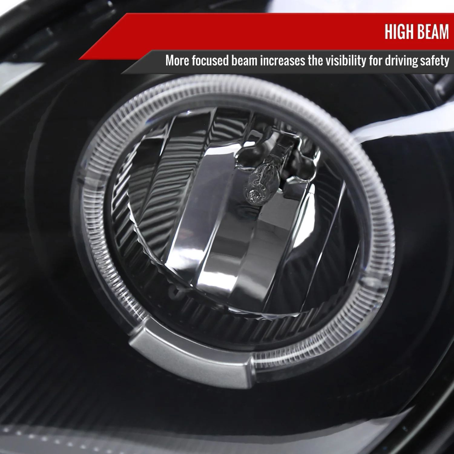 1998-2005 Lexus GS300/GS400/GS430 Halo Projector Headlights LED Light Black - Image 3