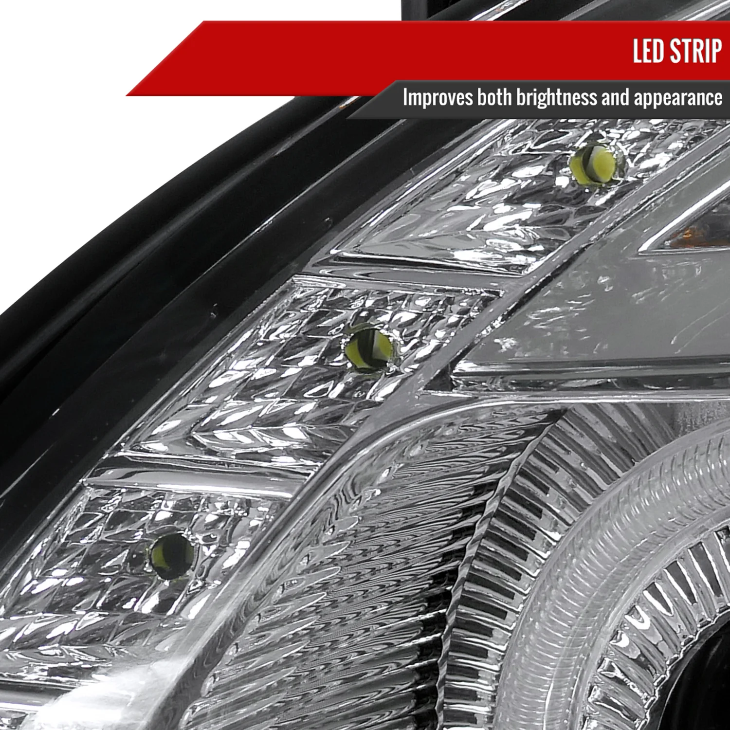 1998-2005 Lexus GS300/GS400/GS430 Halo Projector Headlights LED Light Chrome - Image 5