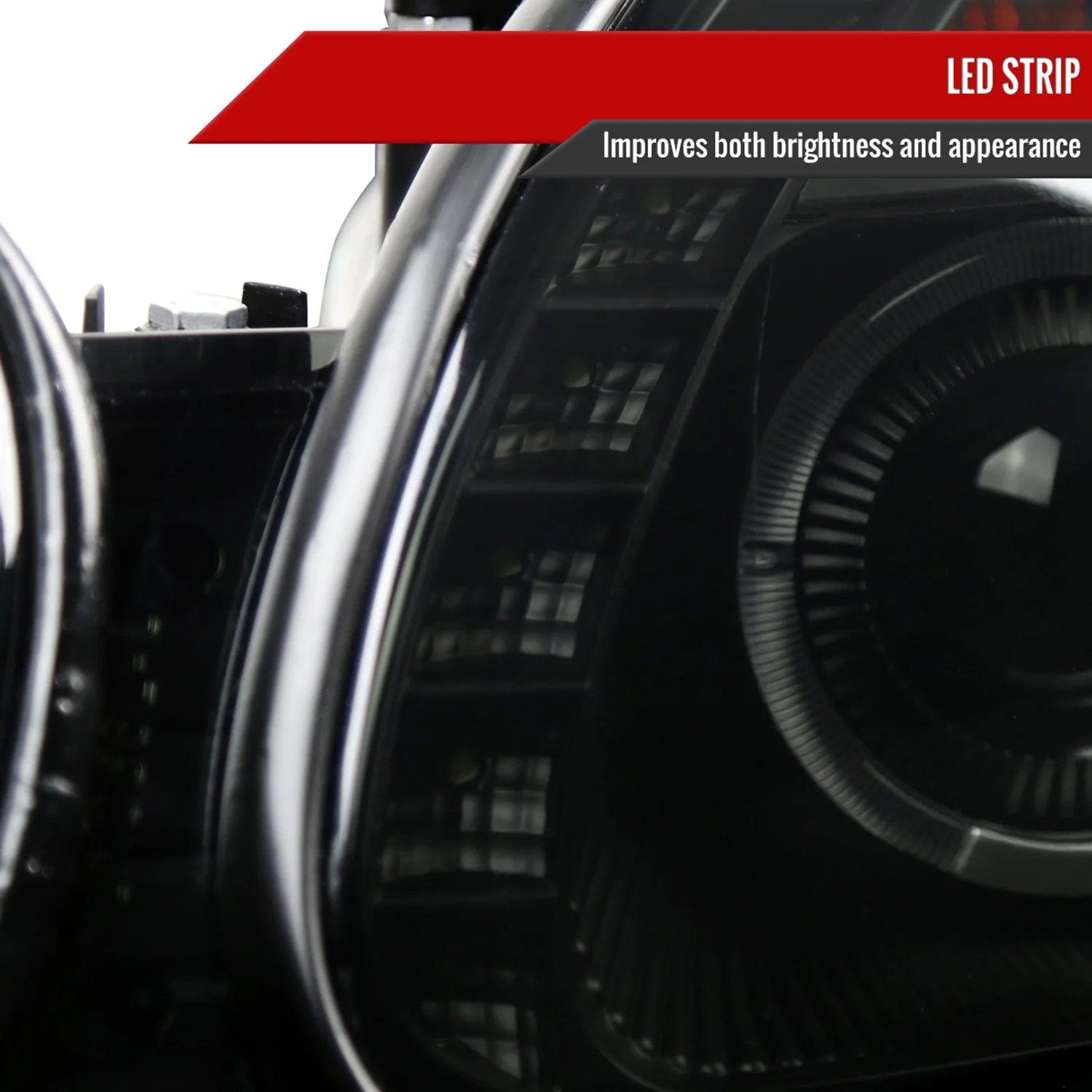 1998-2005 Lexus GS300/GS400/GS430 Halo Projector Headlights LED Light Smoke - Image 4