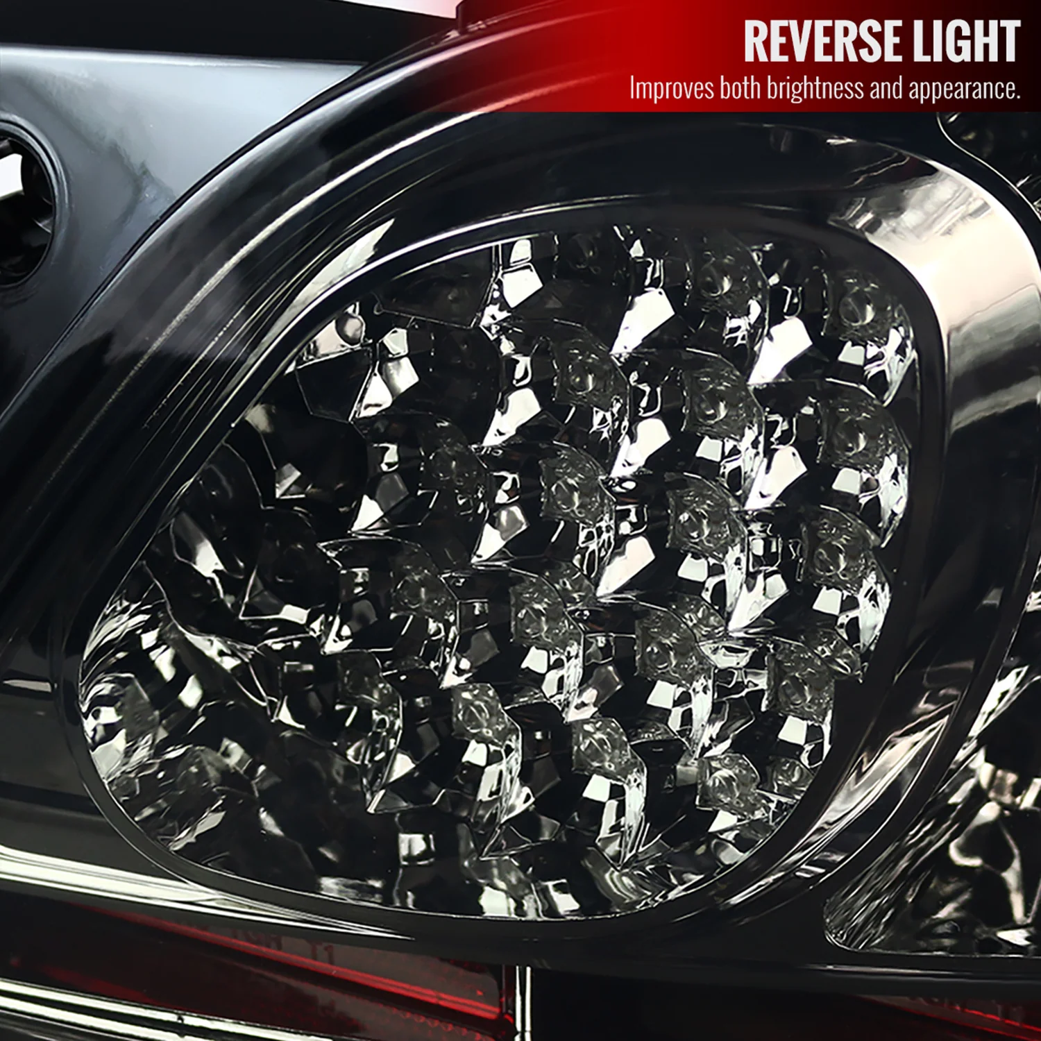 1998-2005 Lexus GS300/GS400/GS430 LED Tail Lights Chrome Housing/Smoke Lens - Image 4