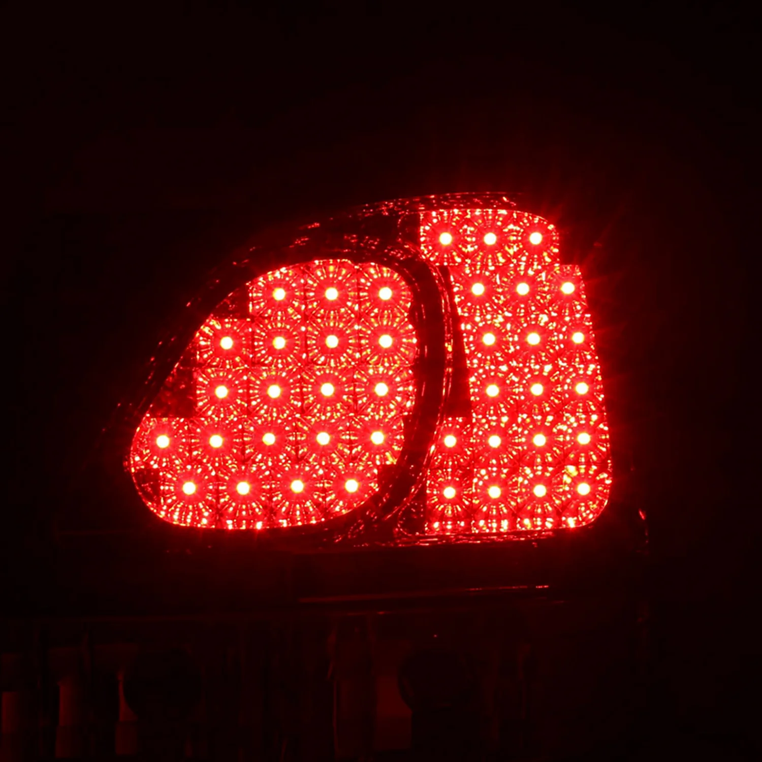 1998-2005 Lexus GS300/GS400/GS430 LED Tail Lights Chrome/Red Clear Lens - Image 2