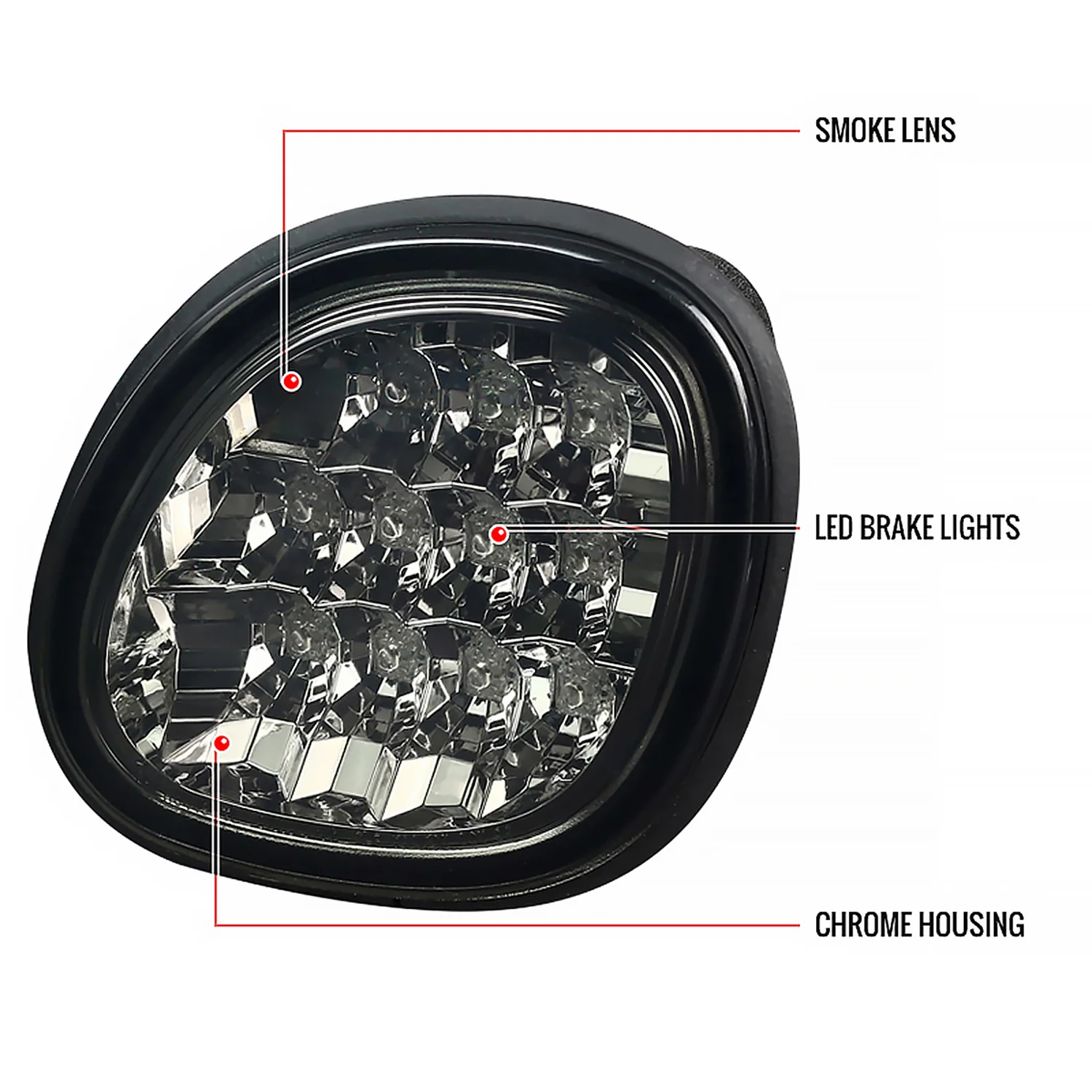 1998-2005 Lexus GS300/GS400/GS430 LED Trunk Lights Chrome Housing/Smoke Lens - Image 7