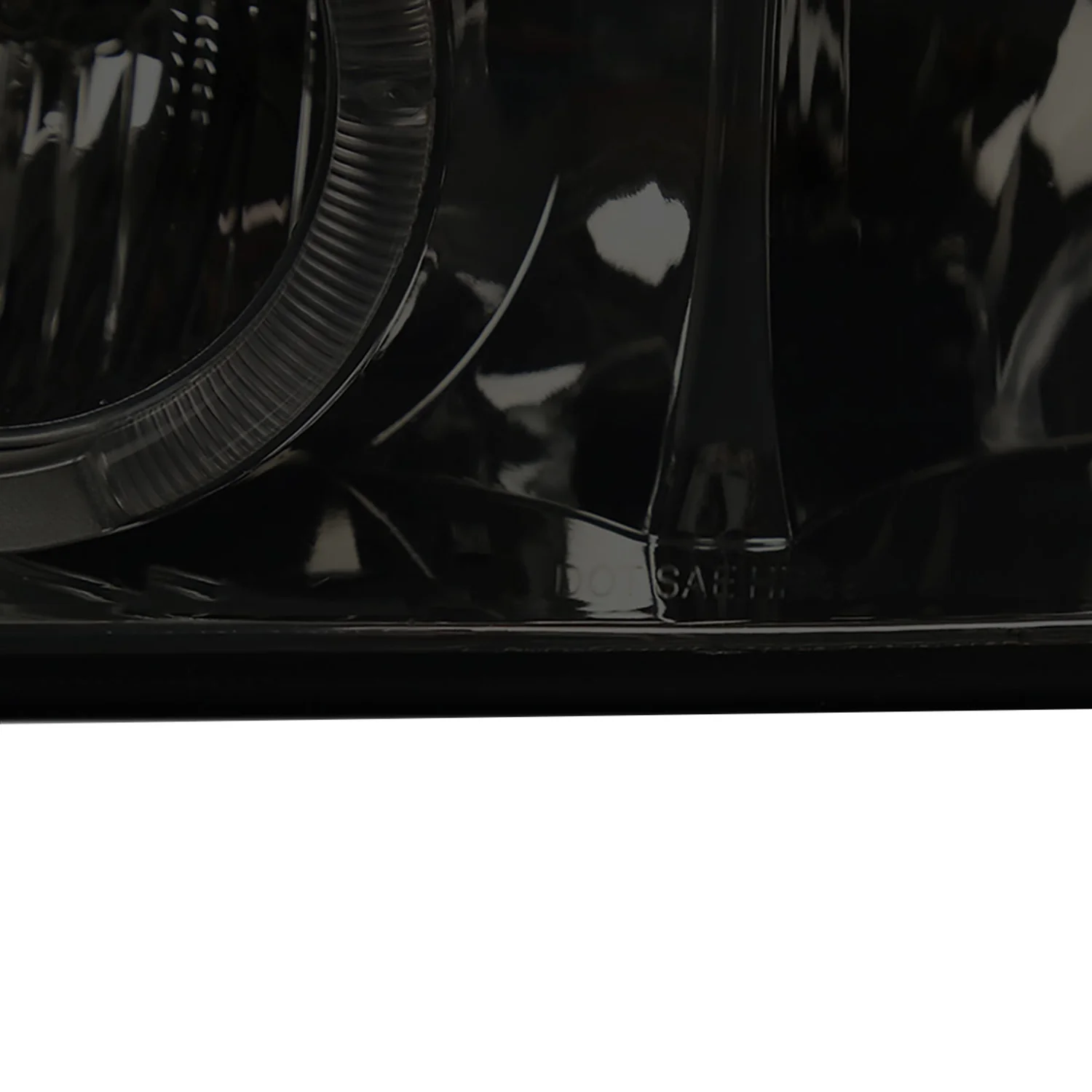 1999-2002 Chevy Silverado/ 00-2006 Tahoe Suburban Dual Halo Headlights Smoke - Image 6