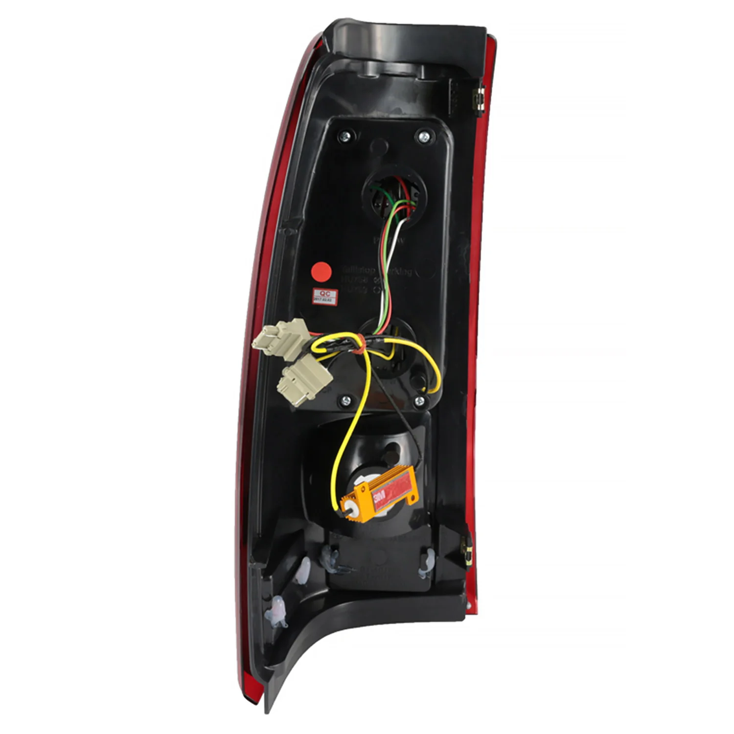 1999-2002 Chevy Silverado/ 1999-2006 GMC Sierra LED Tail Lights Chrome/Red Clear - Image 9